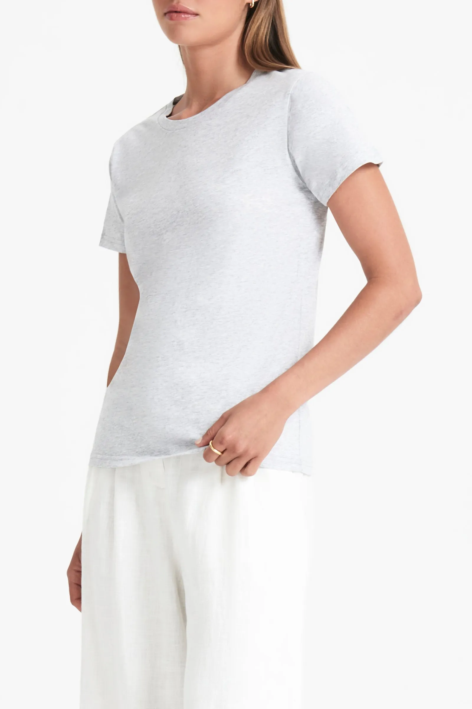 HARPER ORGANIC CREW NECK TEE sold by Nude Lucy product image thumbnail 3