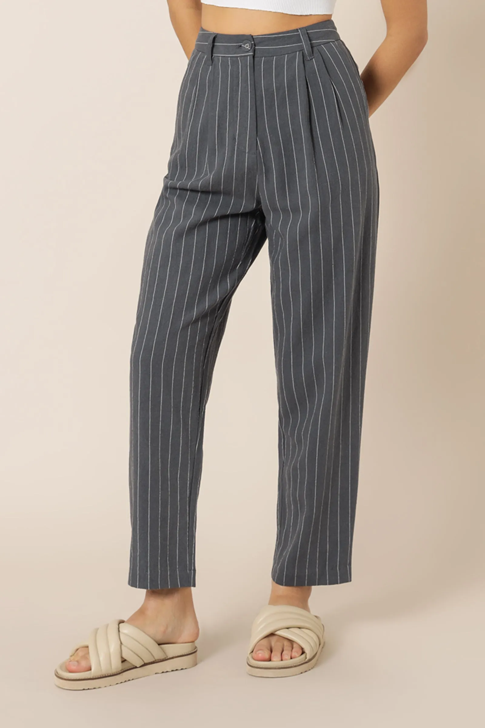 FINLEY PINSTRIPE TAILORED PANT sold by Nude Lucy product image thumbnail 2