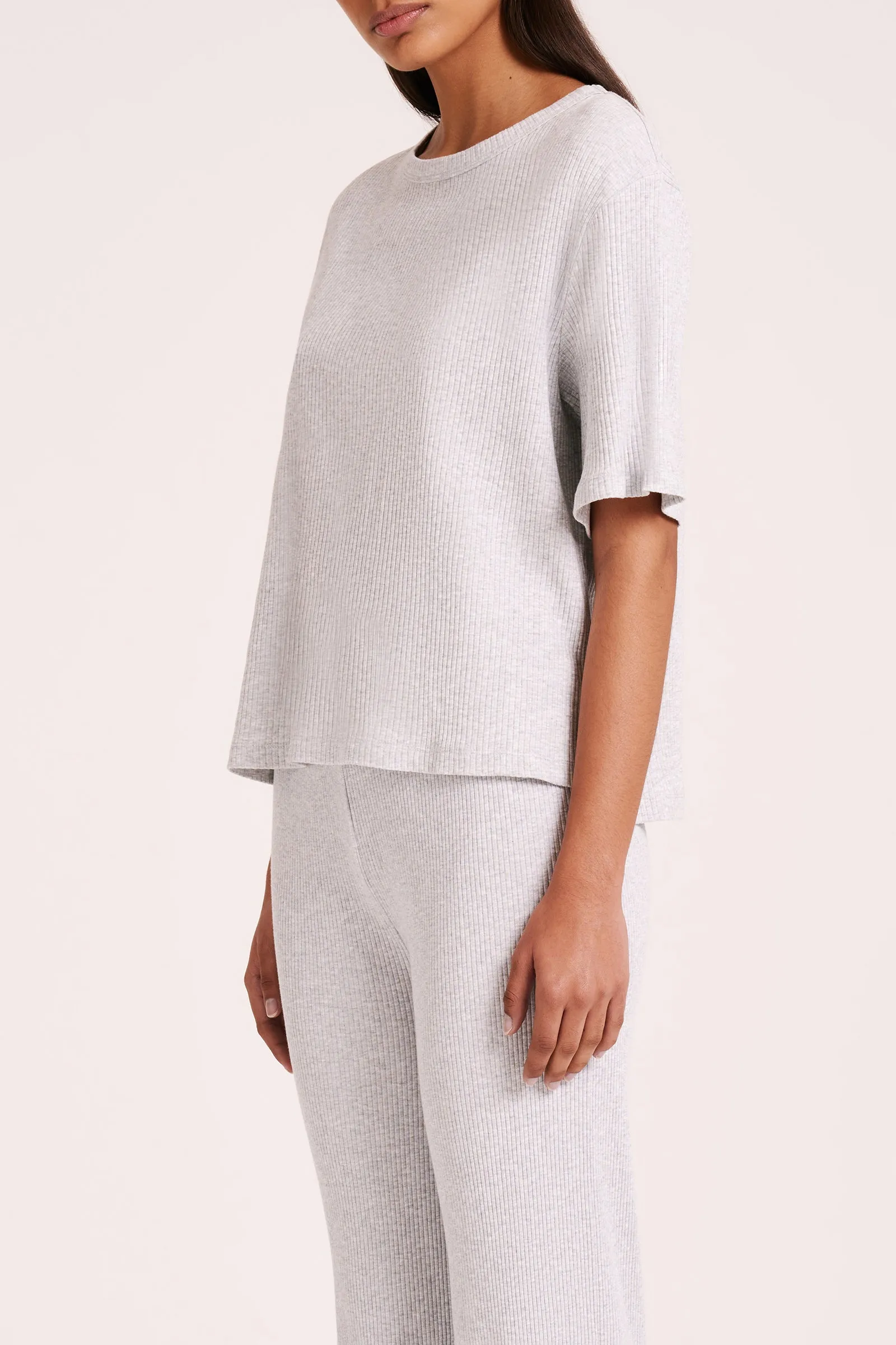 LOUNGE RIBBED TEE sold by Nude Lucy product image thumbnail 3