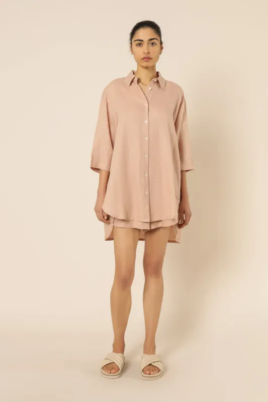 NUDE LOUNGE LONGLINE SHIRT sold by Nude Lucy
