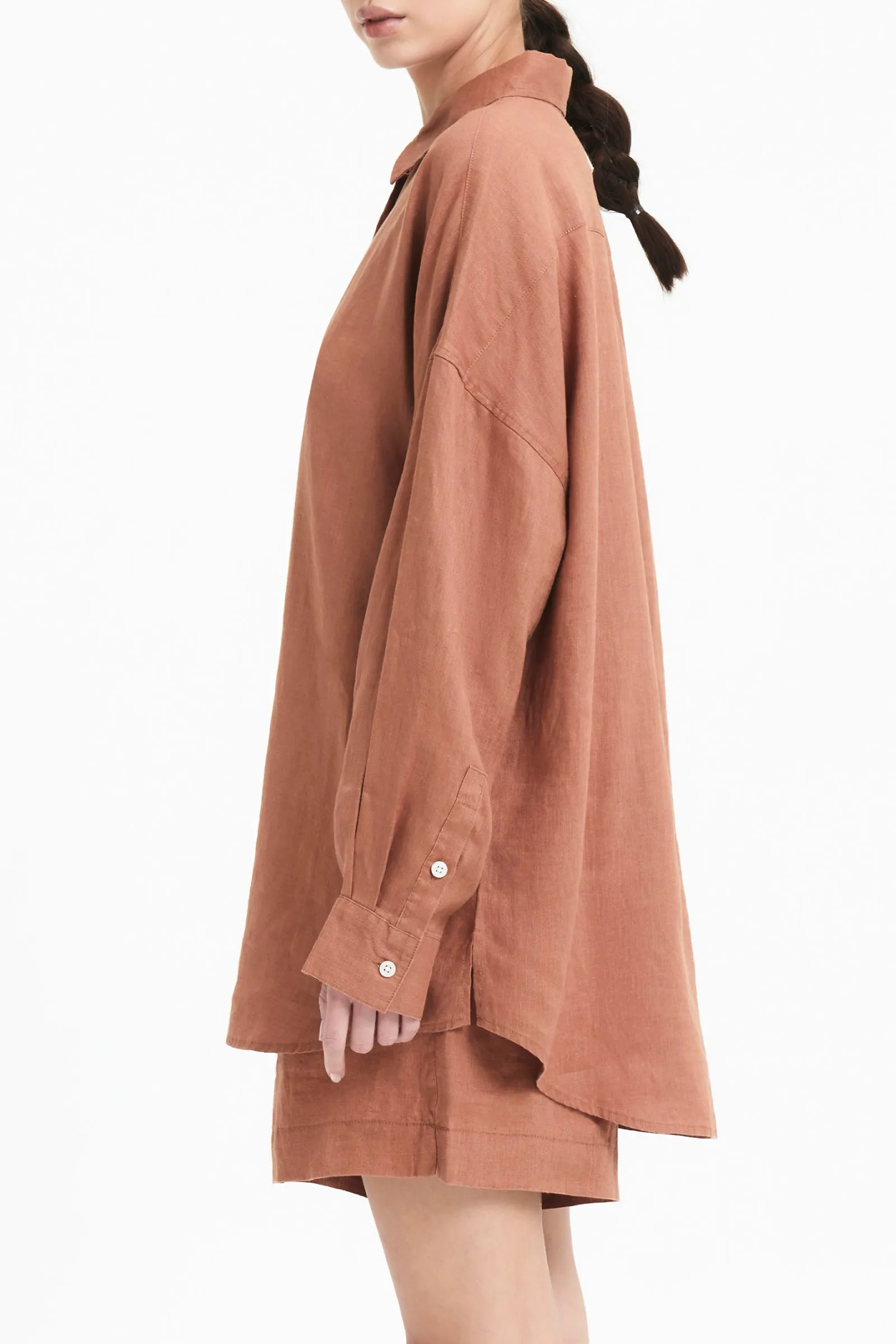 LOUNGE HERITAGE LINEN SHIRT sold by Nude Lucy product image thumbnail 3