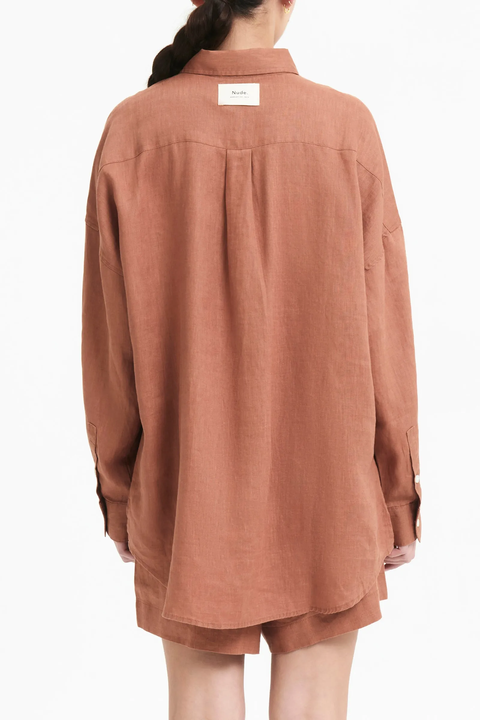 LOUNGE HERITAGE LINEN SHIRT sold by Nude Lucy product image thumbnail 4