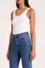 ORGANIC RIB SINGLET sold by Nude Lucy