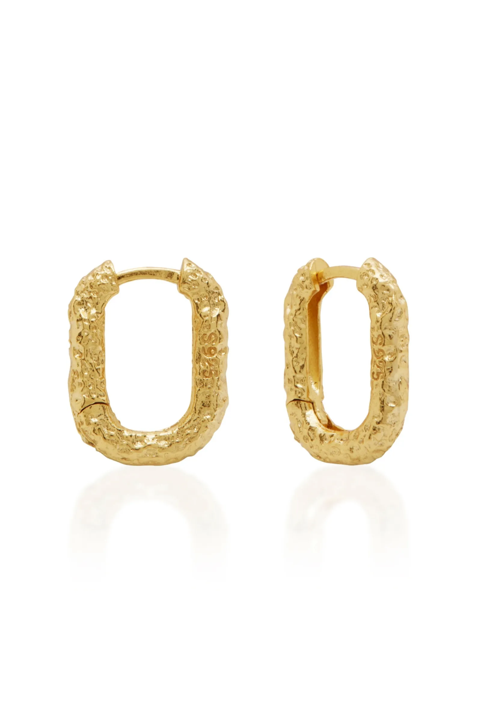 SAINT VALENTINE MONTE TEXTURED HOOPS sold by Nude Lucy