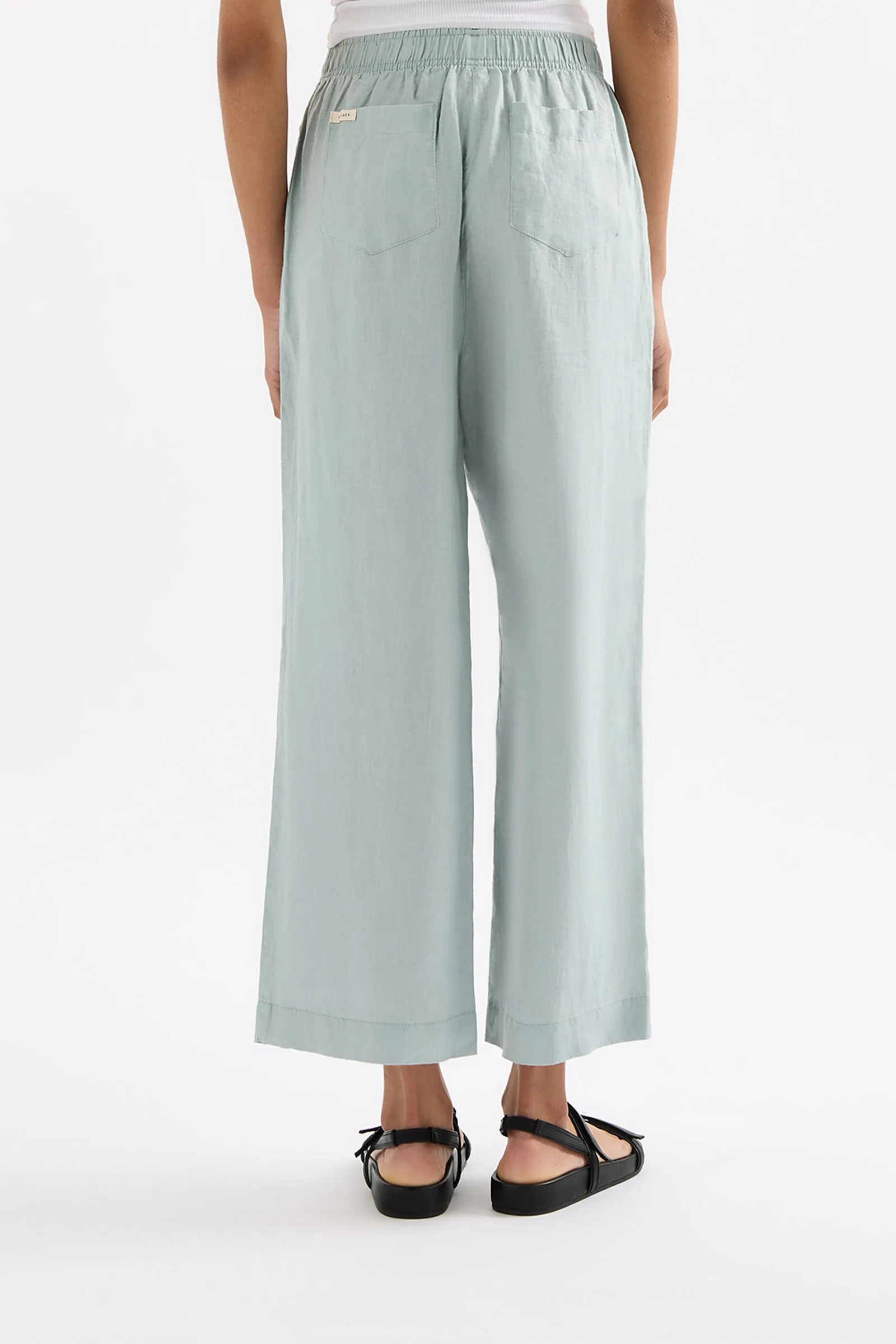 LOUNGE LINEN CROP PANT sold by Nude Lucy product image thumbnail 4