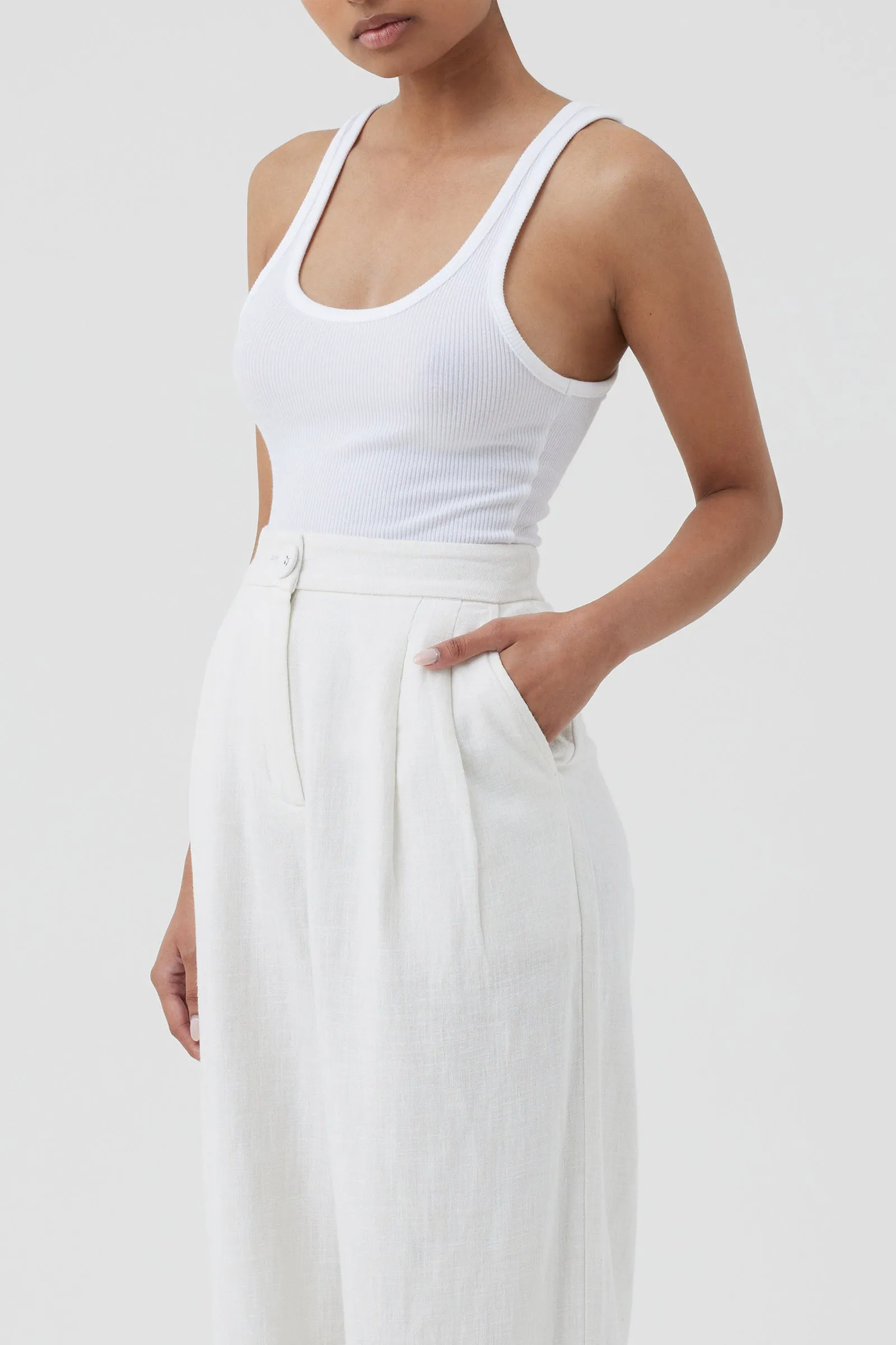 MAYA ORGANIC RIB TANK sold by Nude Lucy product image thumbnail 3