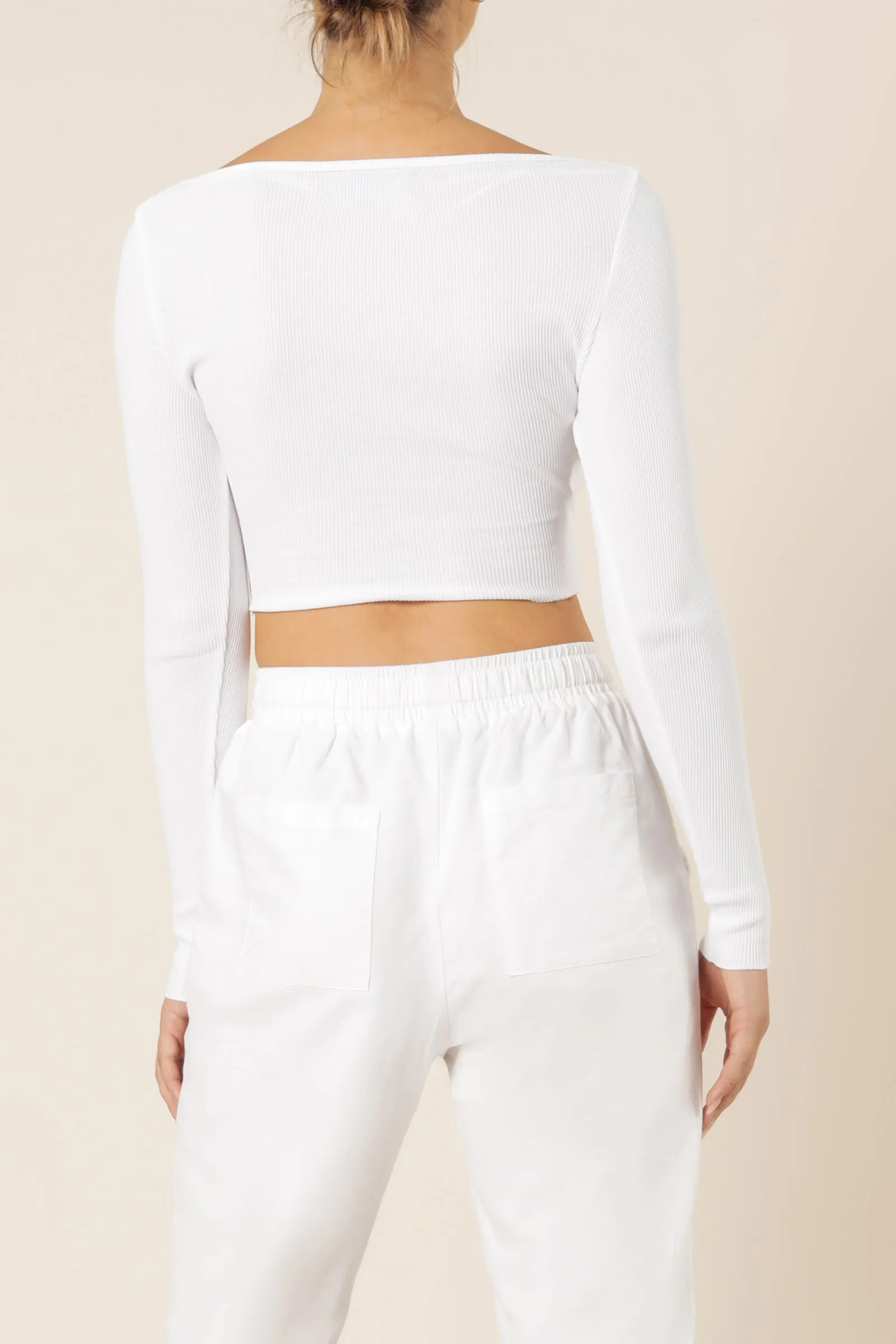 CAMERON WAFFLE LS SCOOP TEE sold by Nude Lucy product image thumbnail 4