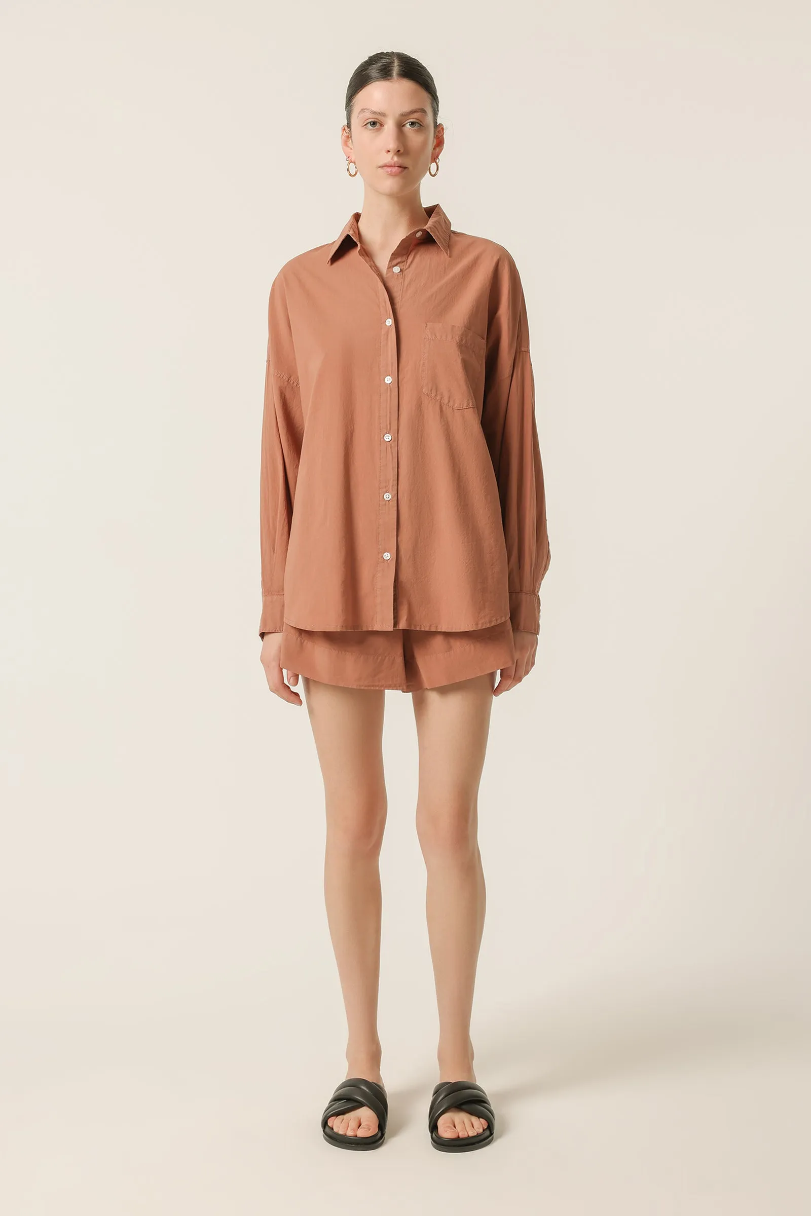 NAYA WASHED COTTON SHIRT sold by Nude Lucy