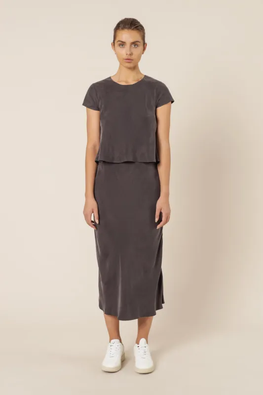 REESE CUPRO MIDI SKIRT sold by Nude Lucy