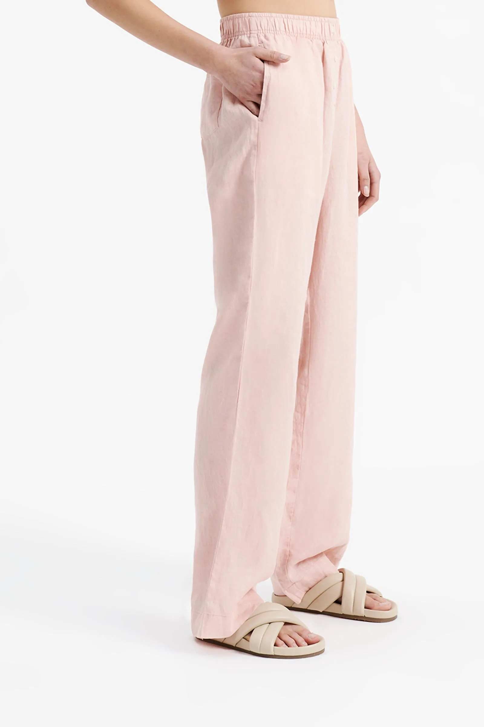 NUDE LINEN LOUNGE PANT sold by Nude Lucy product image thumbnail 3