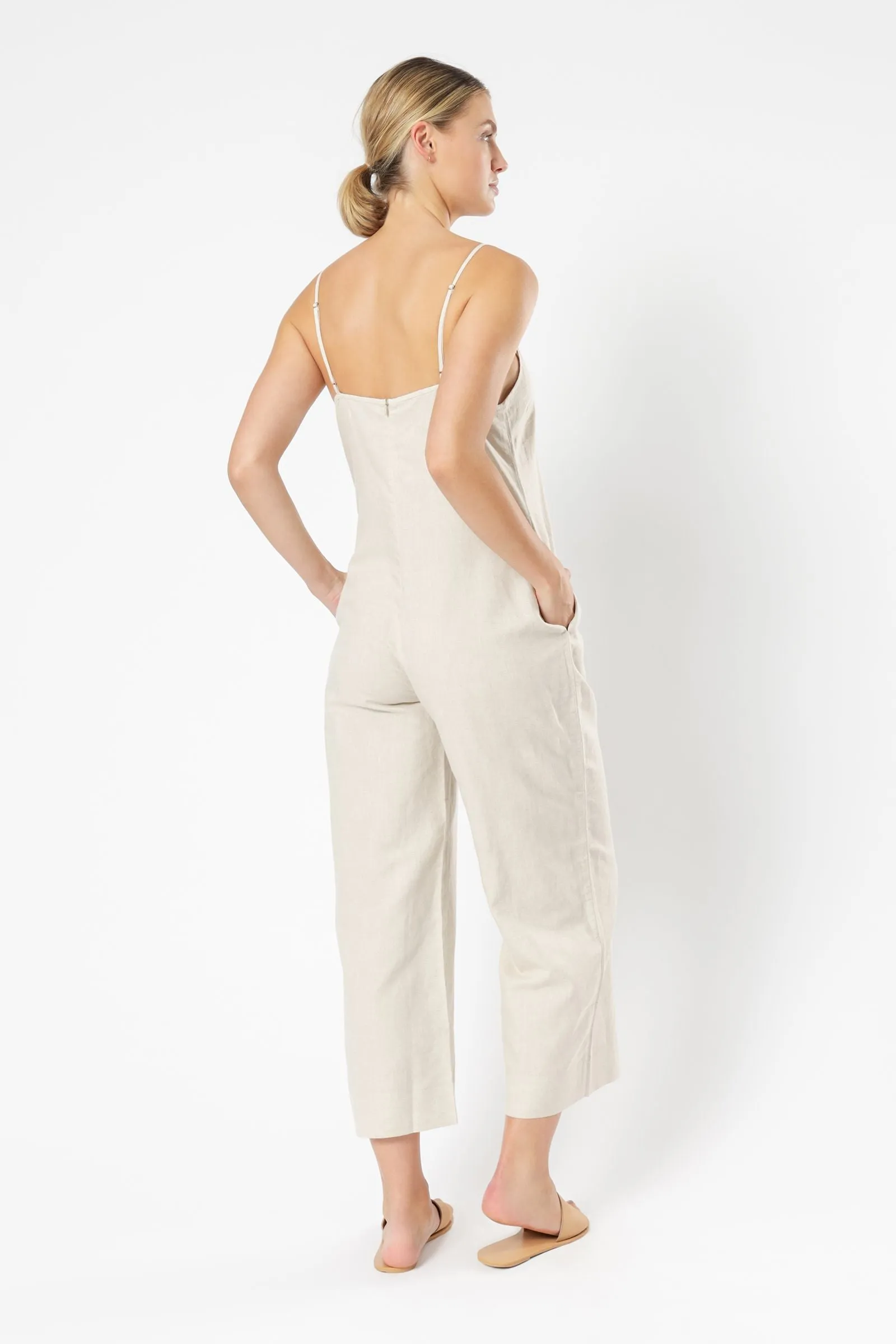 DREW LINEN JUMPSUIT sold by Nude Lucy product image thumbnail 3