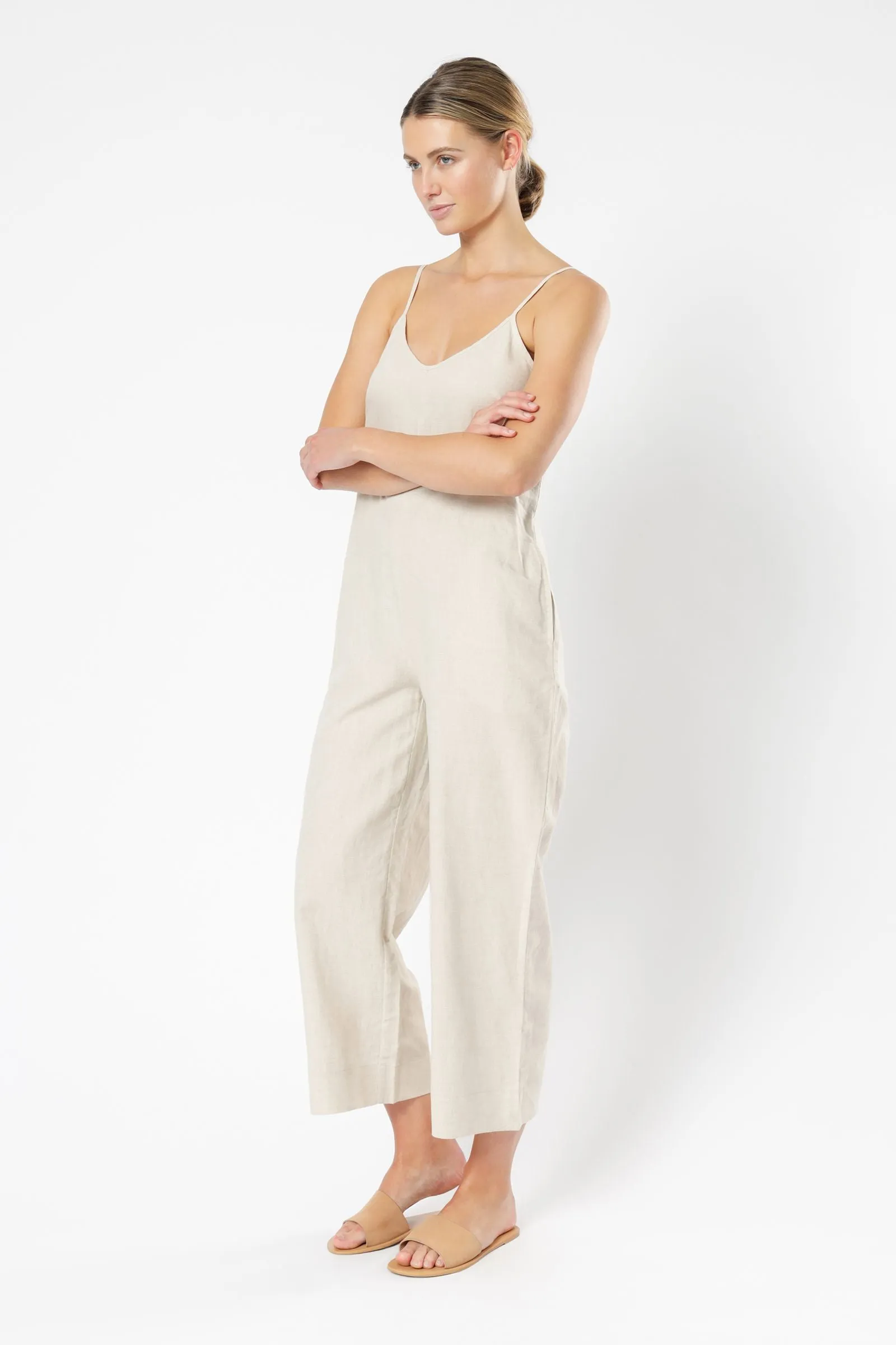 DREW LINEN JUMPSUIT sold by Nude Lucy product image thumbnail 2