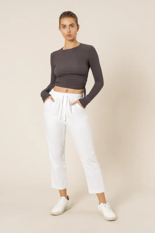 JUNE LS DRAWSTRING TEE sold by Nude Lucy