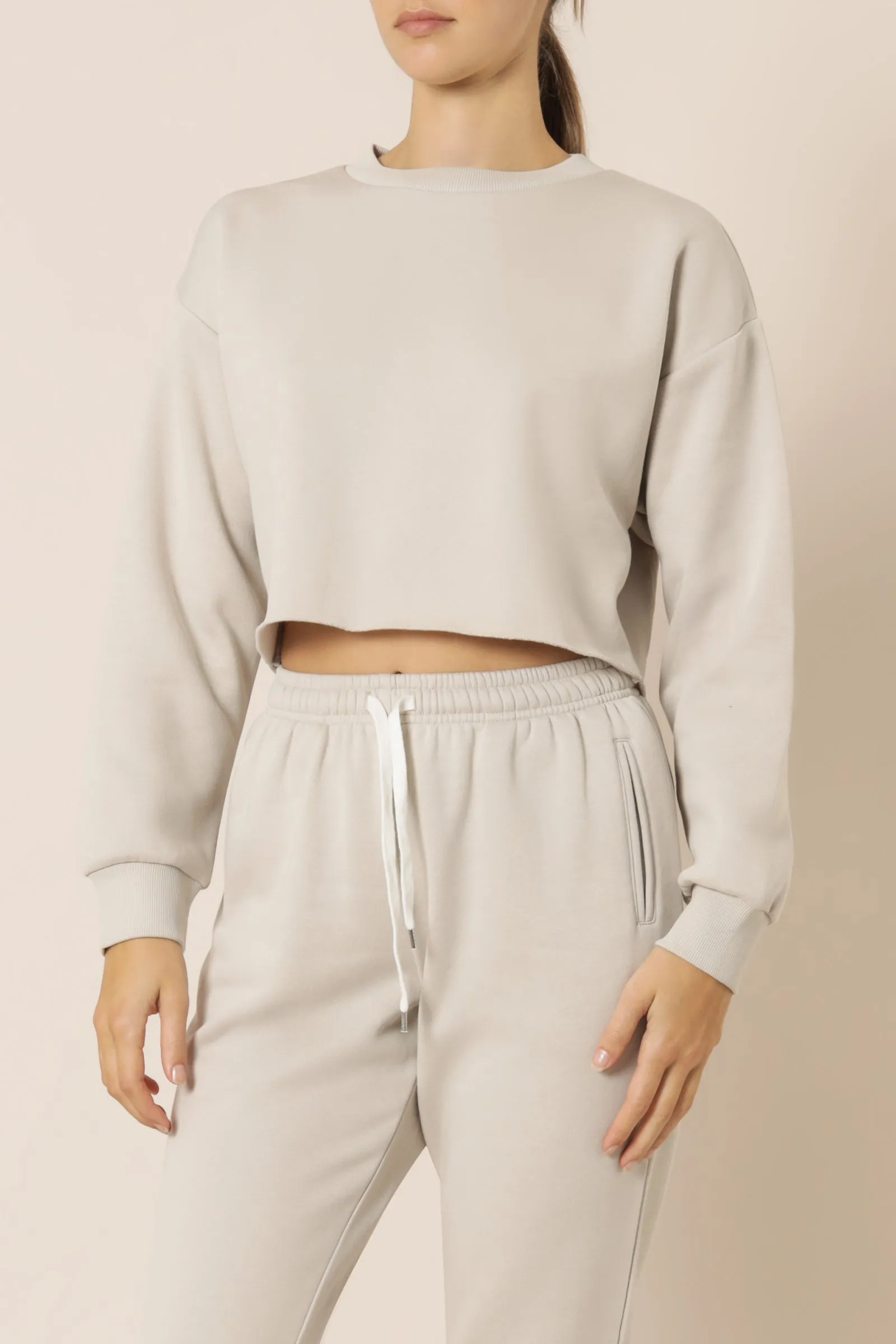 CARTER CLASSIC CROP SWEAT sold by Nude Lucy product image thumbnail 2