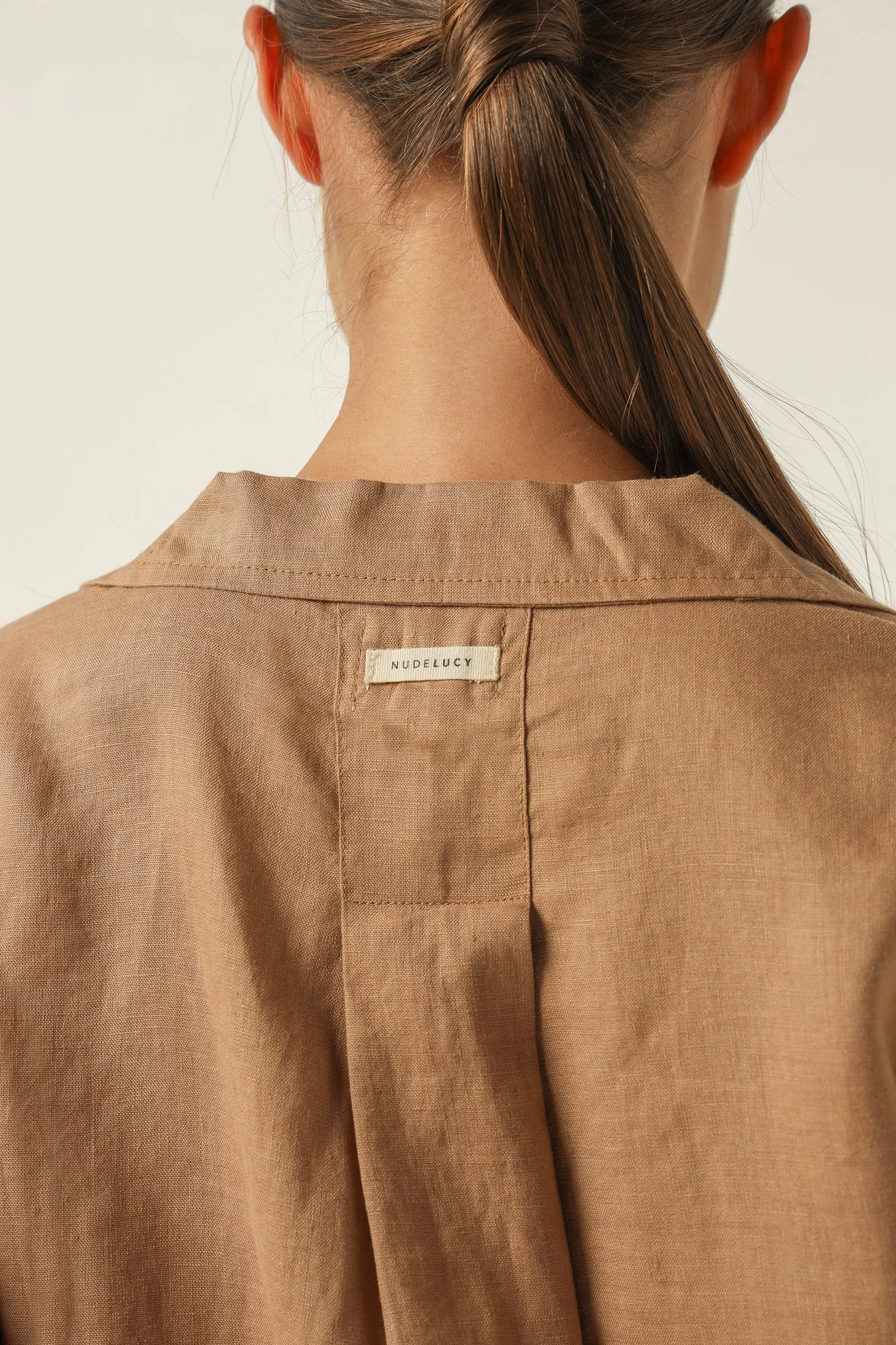NUDE LINEN LOUNGE SHIRT sold by Nude Lucy product image thumbnail 5