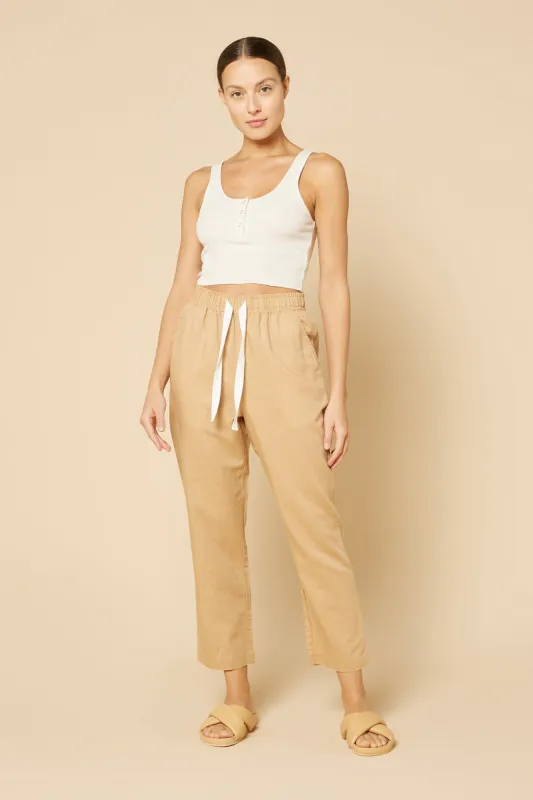 JADE BUTTON FRONT WAFFLE TANK sold by Nude Lucy
