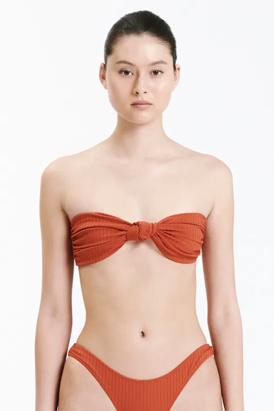 CLASSIC KNOT FRONT BIKINI TOP sold by Nude Lucy