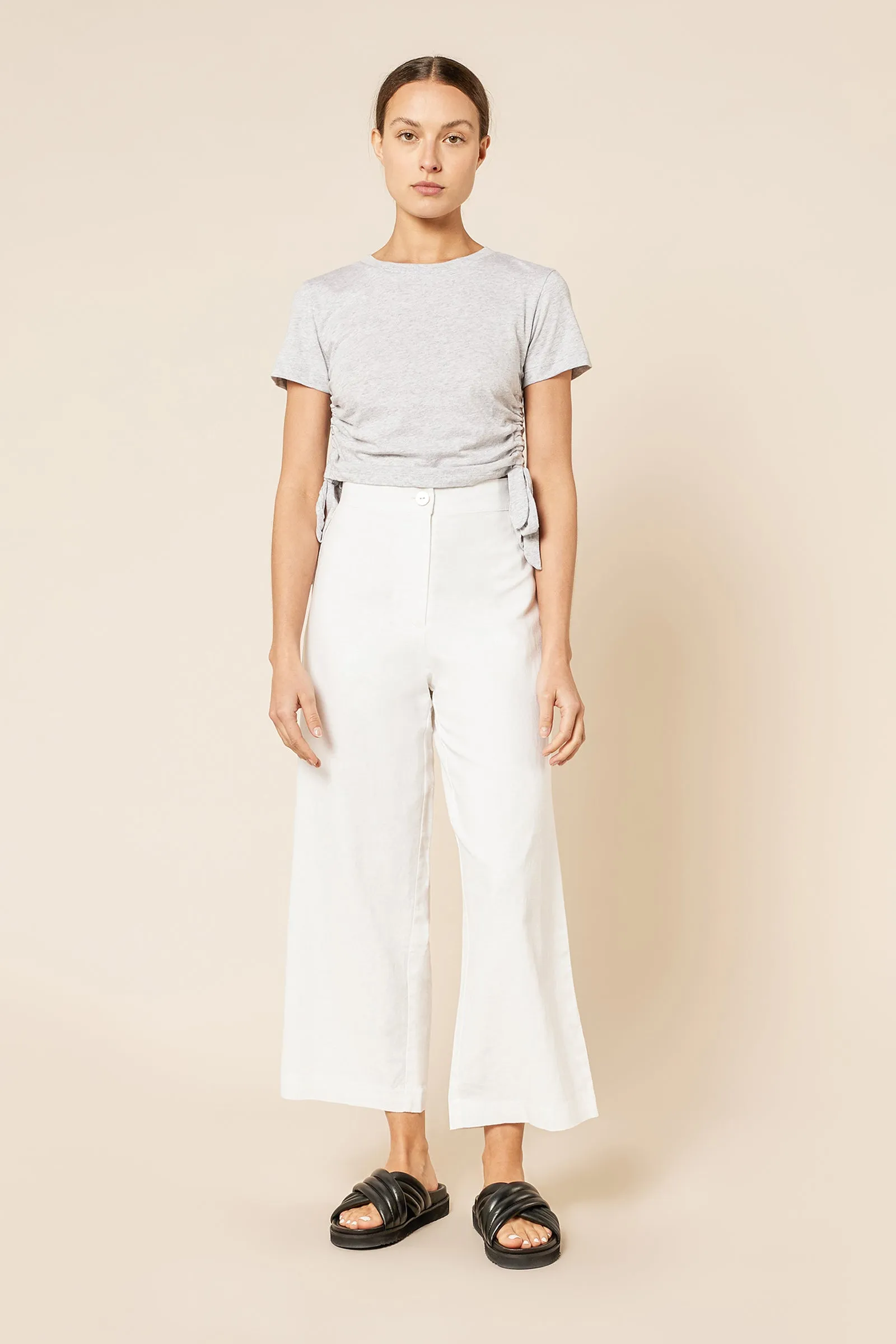 ROWAN ORGANIC DRAWSTRING TEE sold by Nude Lucy