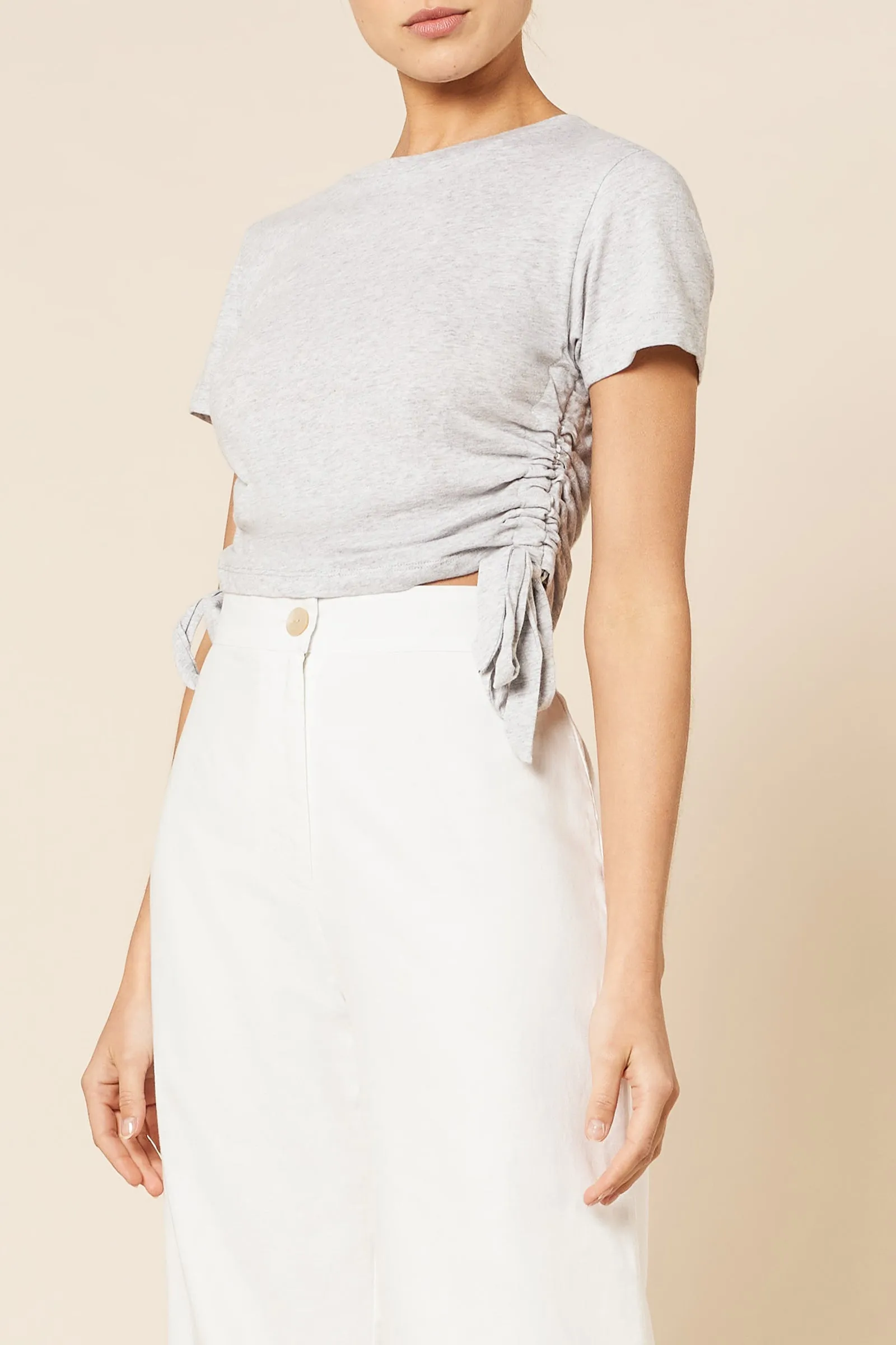 ROWAN ORGANIC DRAWSTRING TEE sold by Nude Lucy product image thumbnail 3