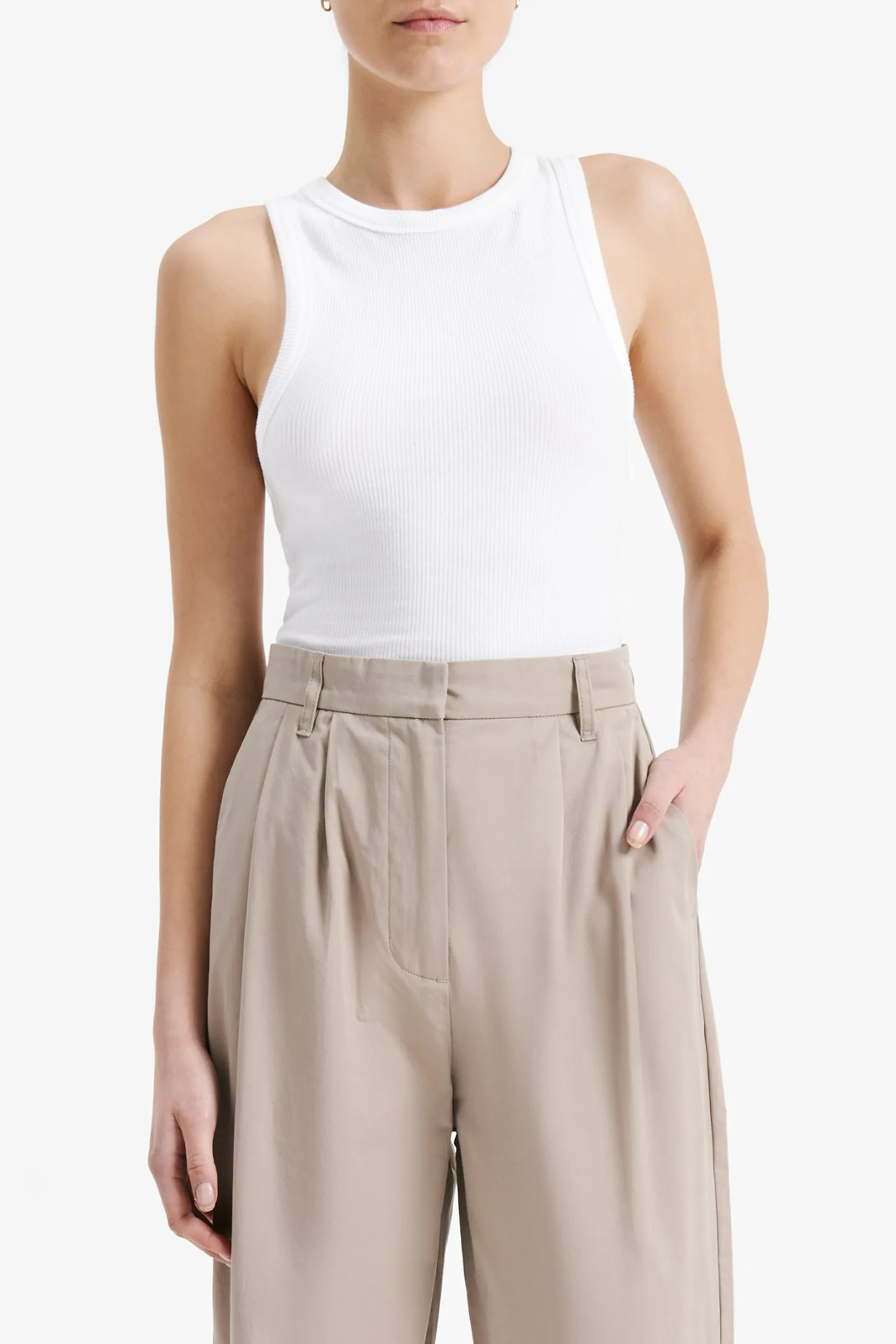 MONROE ORGANIC RIB TANK sold by Nude Lucy product image thumbnail 2