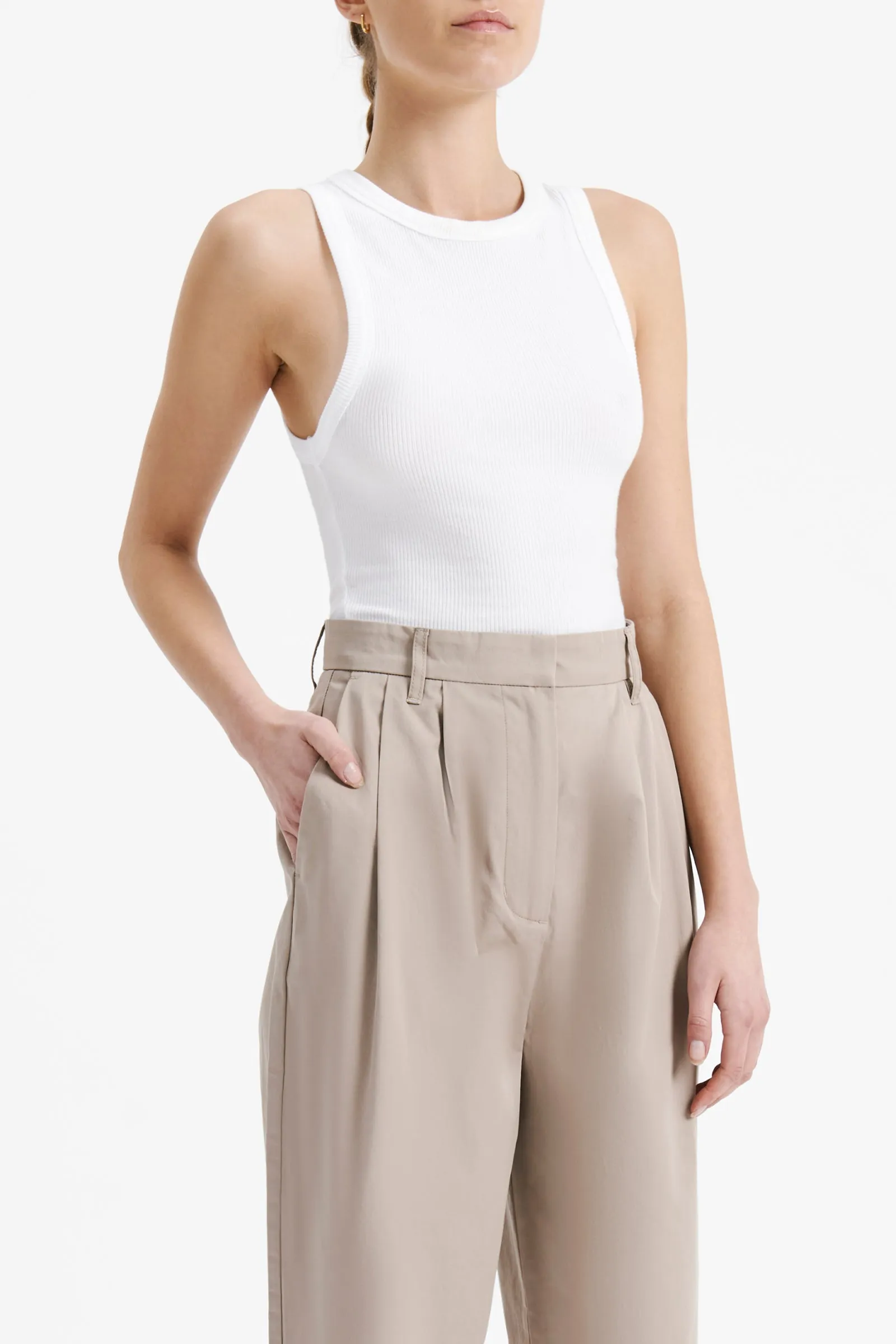 MONROE ORGANIC RIB TANK sold by Nude Lucy product image thumbnail 3