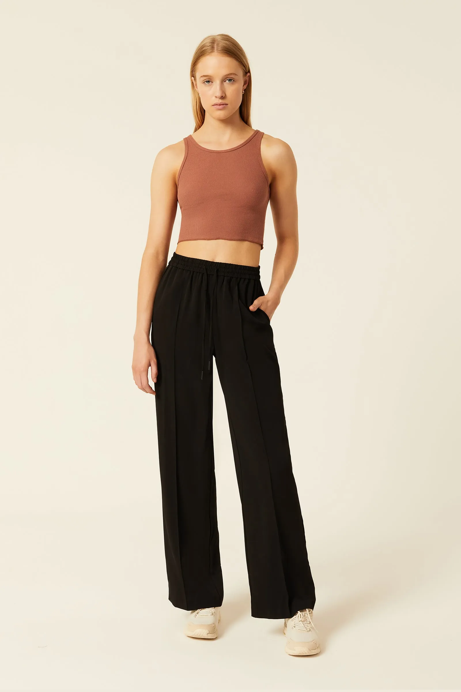 ANNIE WAFFLE TANK sold by Nude Lucy