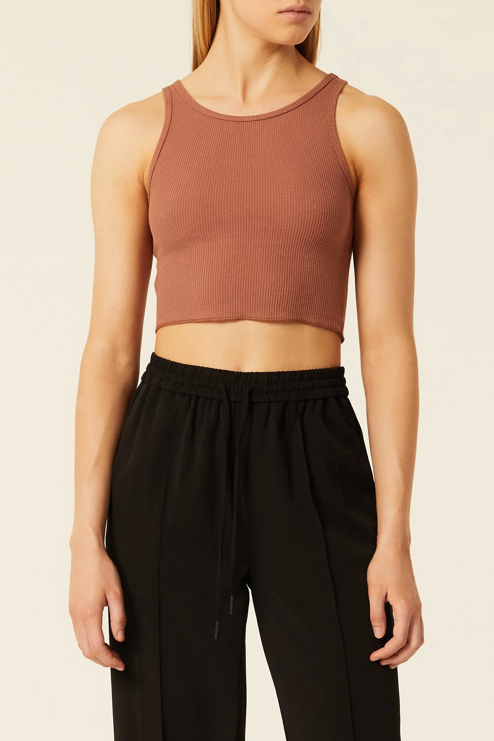 ANNIE WAFFLE TANK sold by Nude Lucy product image thumbnail 2