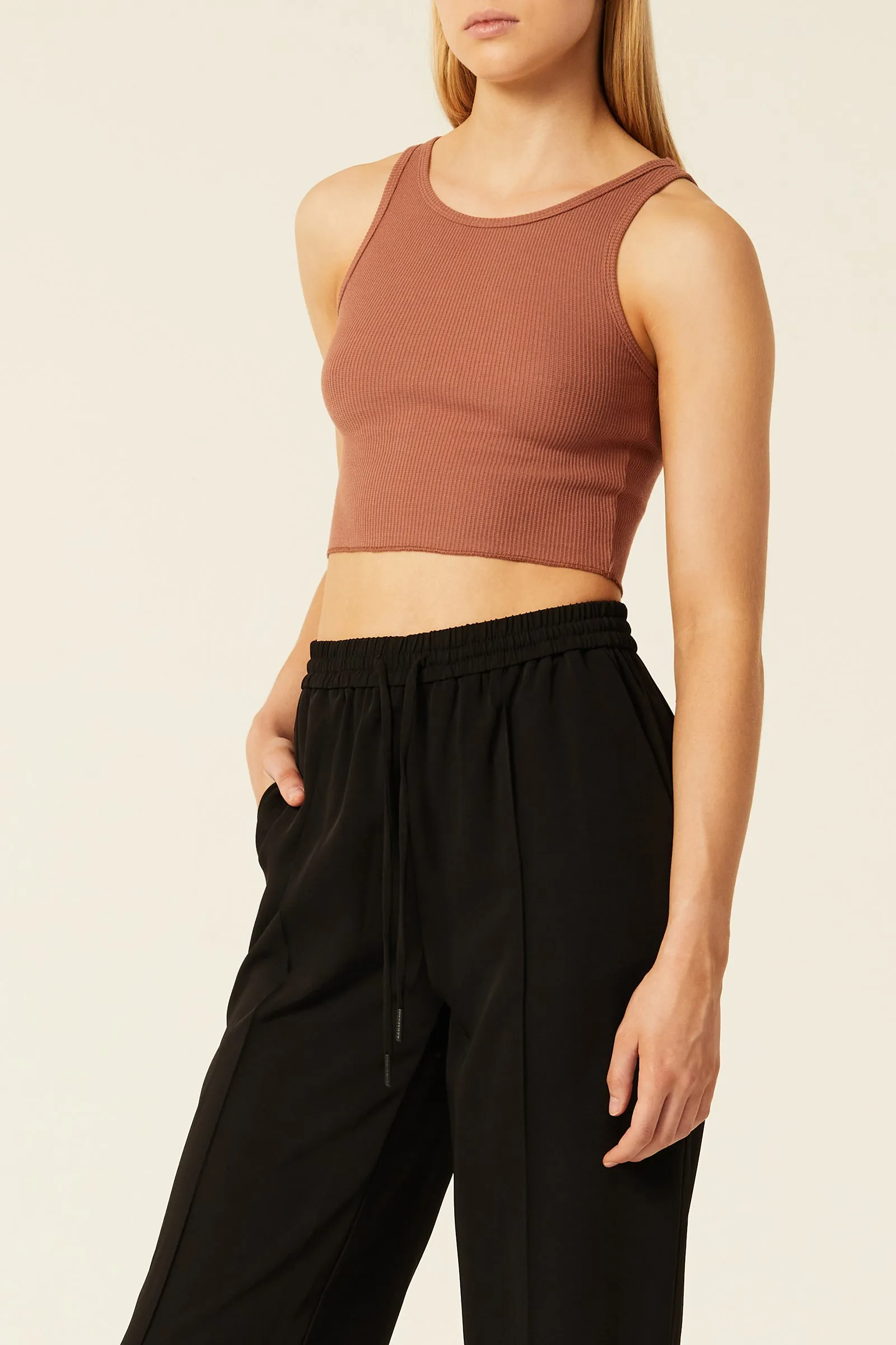 ANNIE WAFFLE TANK sold by Nude Lucy product image thumbnail 3