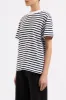 ORGANIC STRIPE BOYFRIEND TEE sold by Nude Lucy