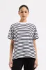 ORGANIC STRIPE BOYFRIEND TEE sold by Nude Lucy