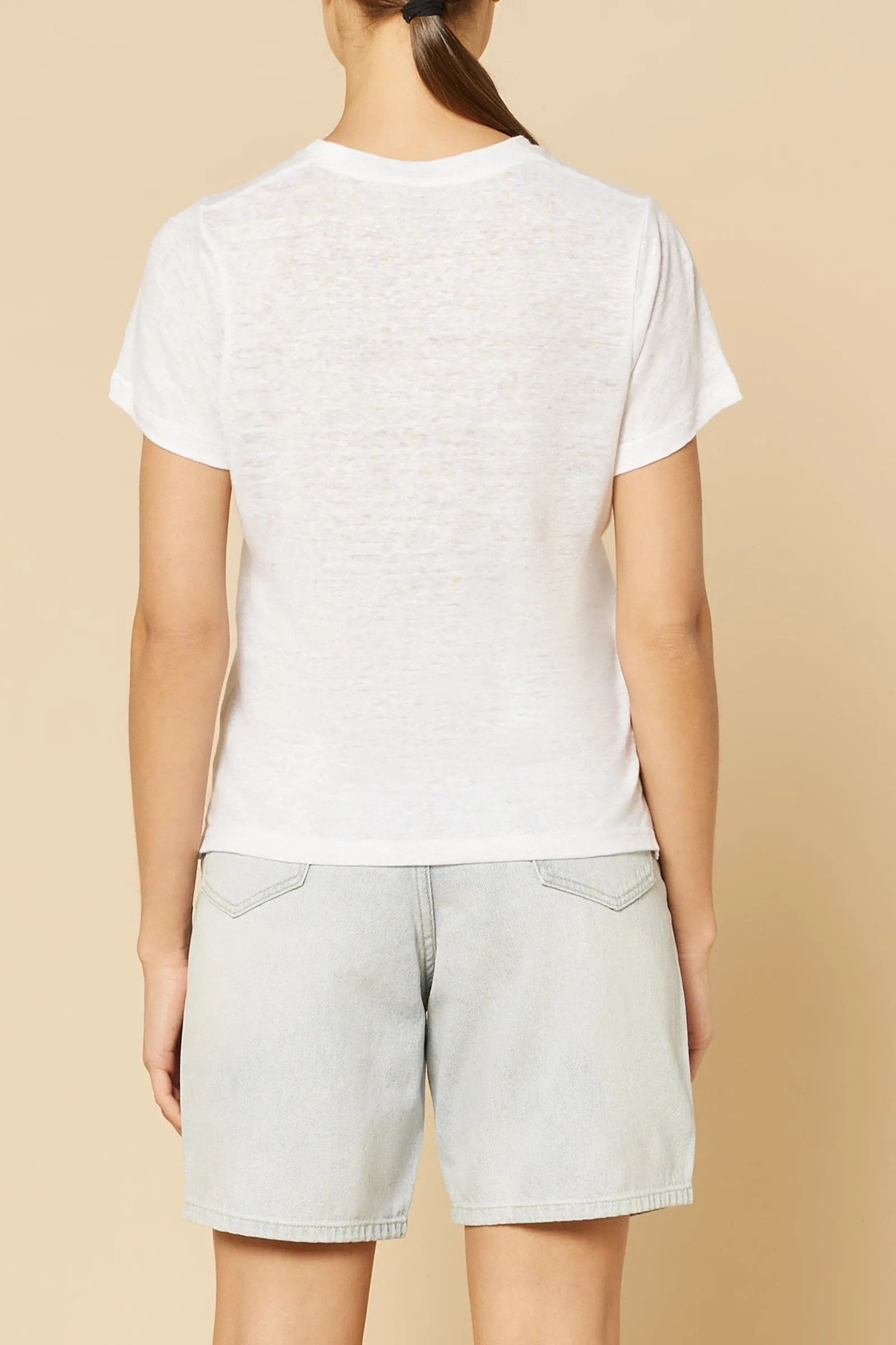 CLARA LINEN TEE sold by Nude Lucy product image thumbnail 4