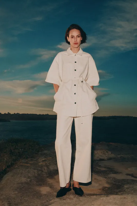 ORGANIC DENIM SHACKET sold by Nude Lucy