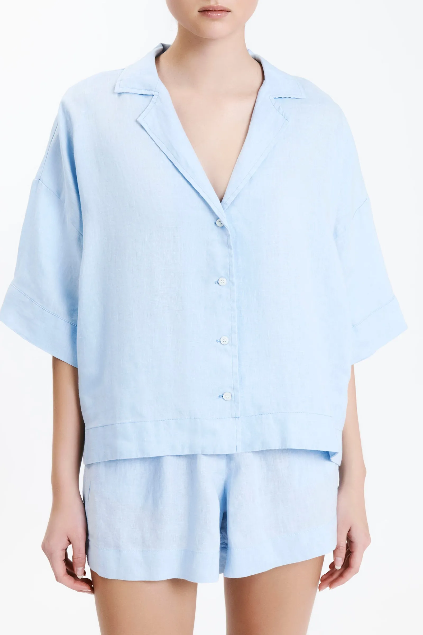 LOUNGE LINEN SHIRT sold by Nude Lucy product image thumbnail 2