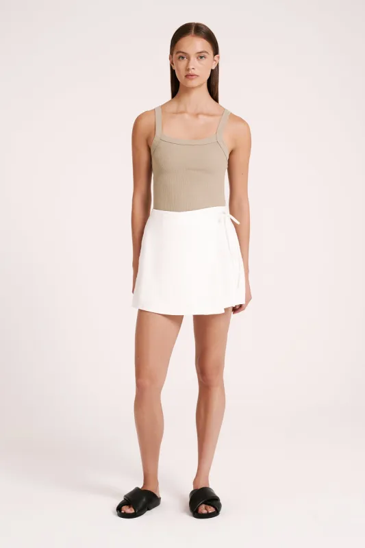 SIBYL LINEN WRAP SKIRT sold by Nude Lucy