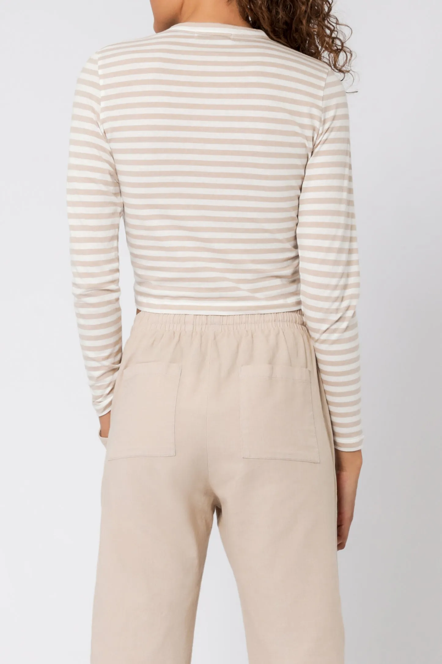 TYLER LS DRAWSTRING TEE sold by Nude Lucy product image thumbnail 4