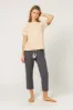 NUDE LUCY EMBR SLOGAN TEE sold by Nude Lucy