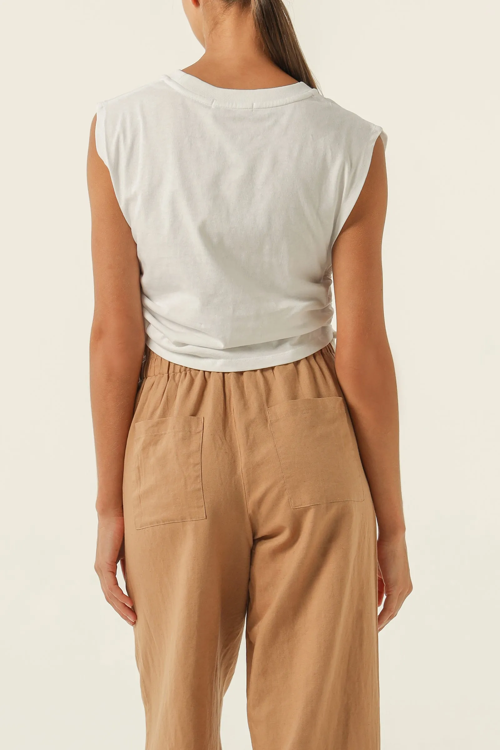 ROWAN ORGANIC DRAWSTRING TANK sold by Nude Lucy product image thumbnail 4