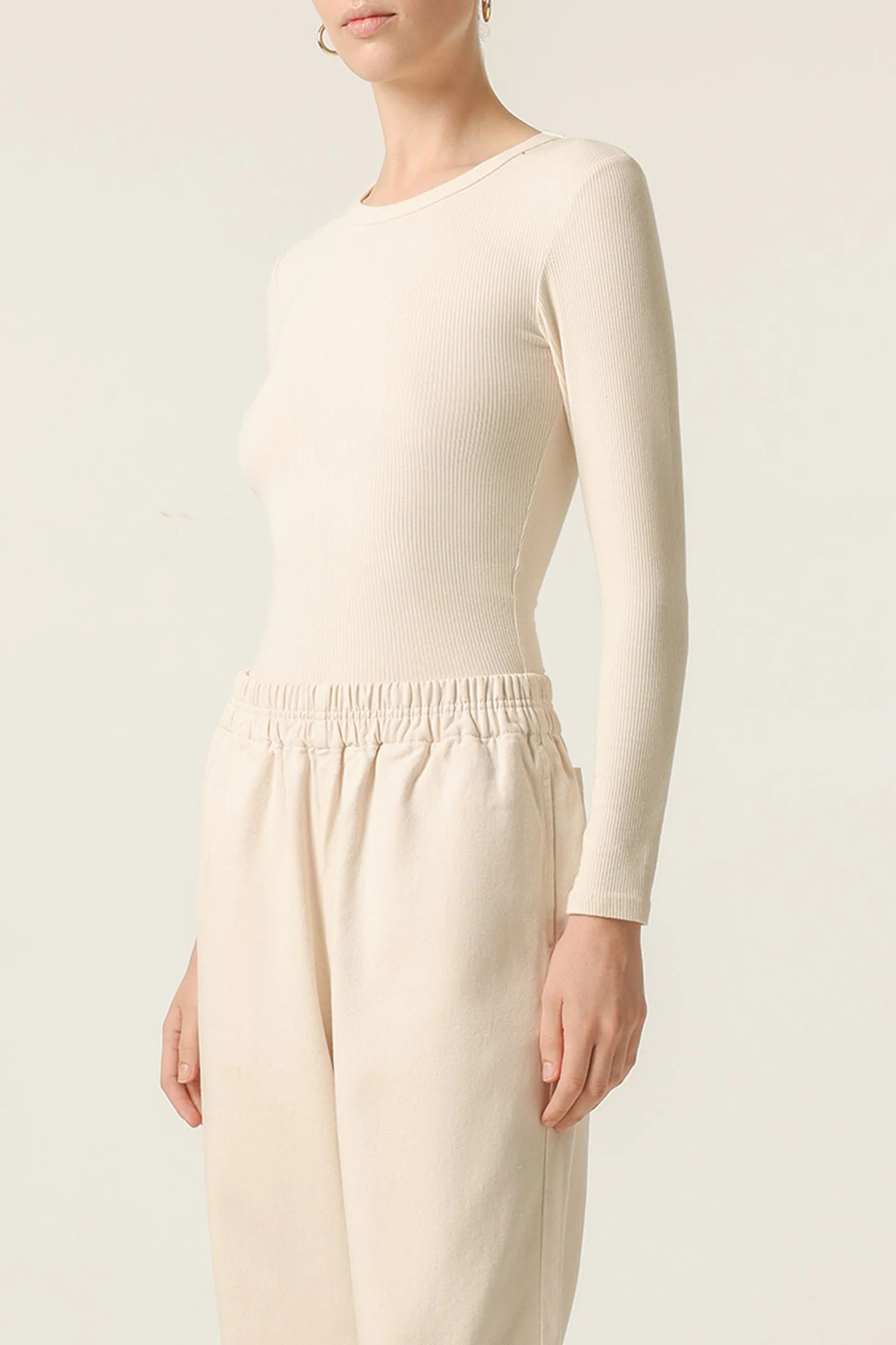 MONROE ORGANIC LS TEE sold by Nude Lucy product image thumbnail 3