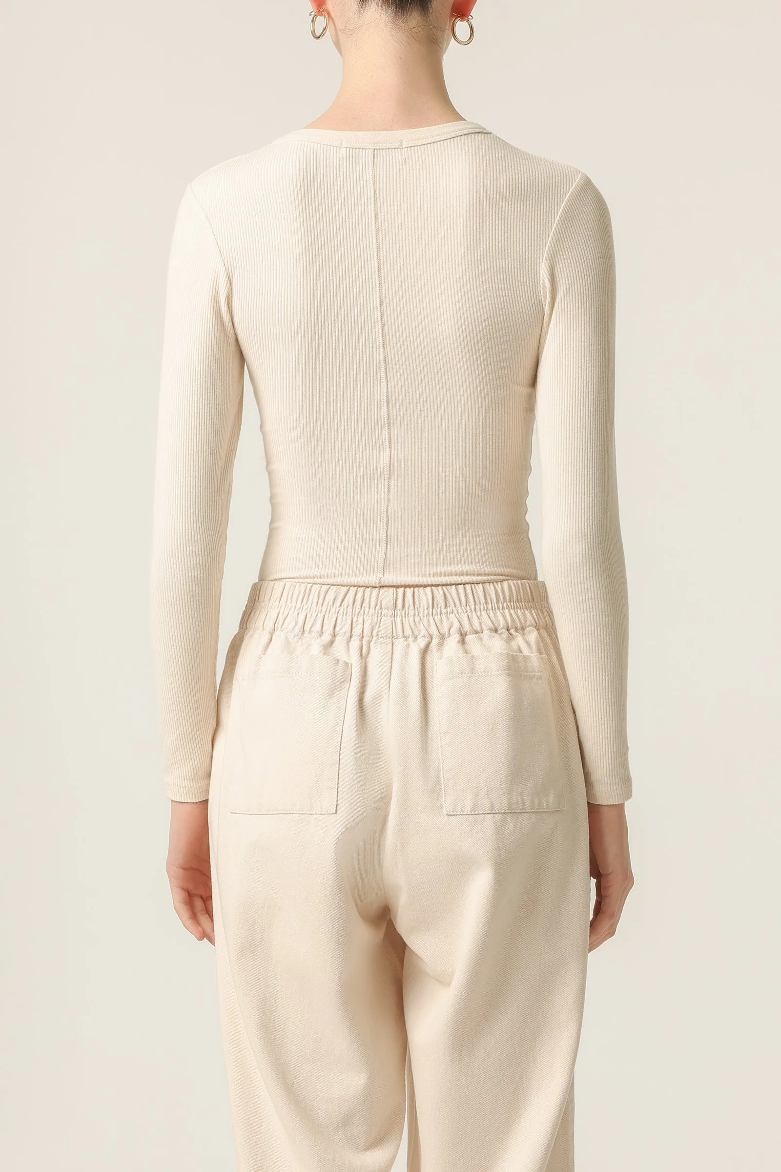 MONROE ORGANIC LS TEE sold by Nude Lucy product image thumbnail 4