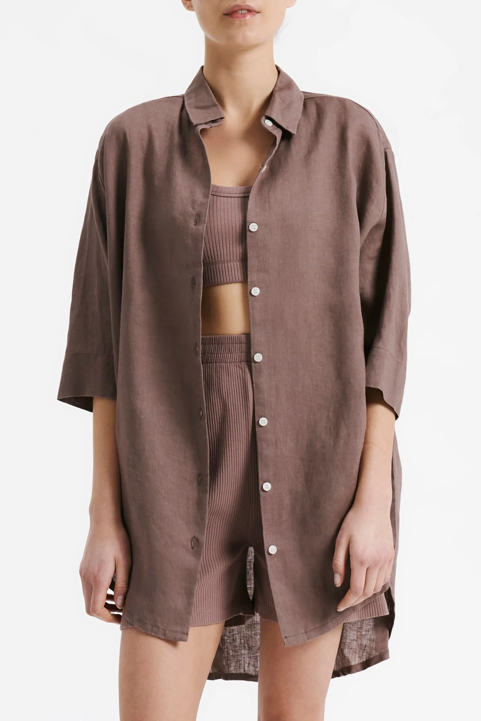 NUDE LOUNGE LONGLINE SHIRT sold by Nude Lucy product image thumbnail 3