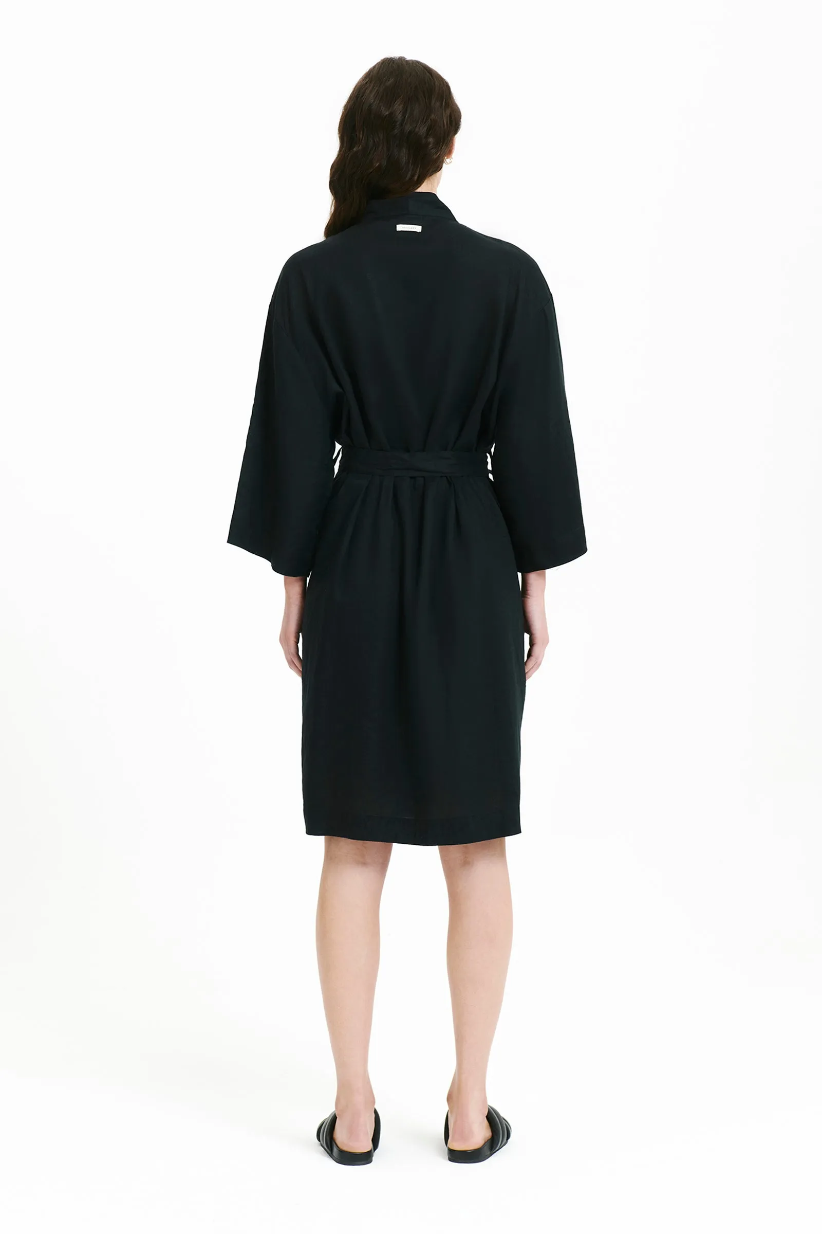 NUDE LINEN LOUNGE ROBE sold by Nude Lucy product image thumbnail 4