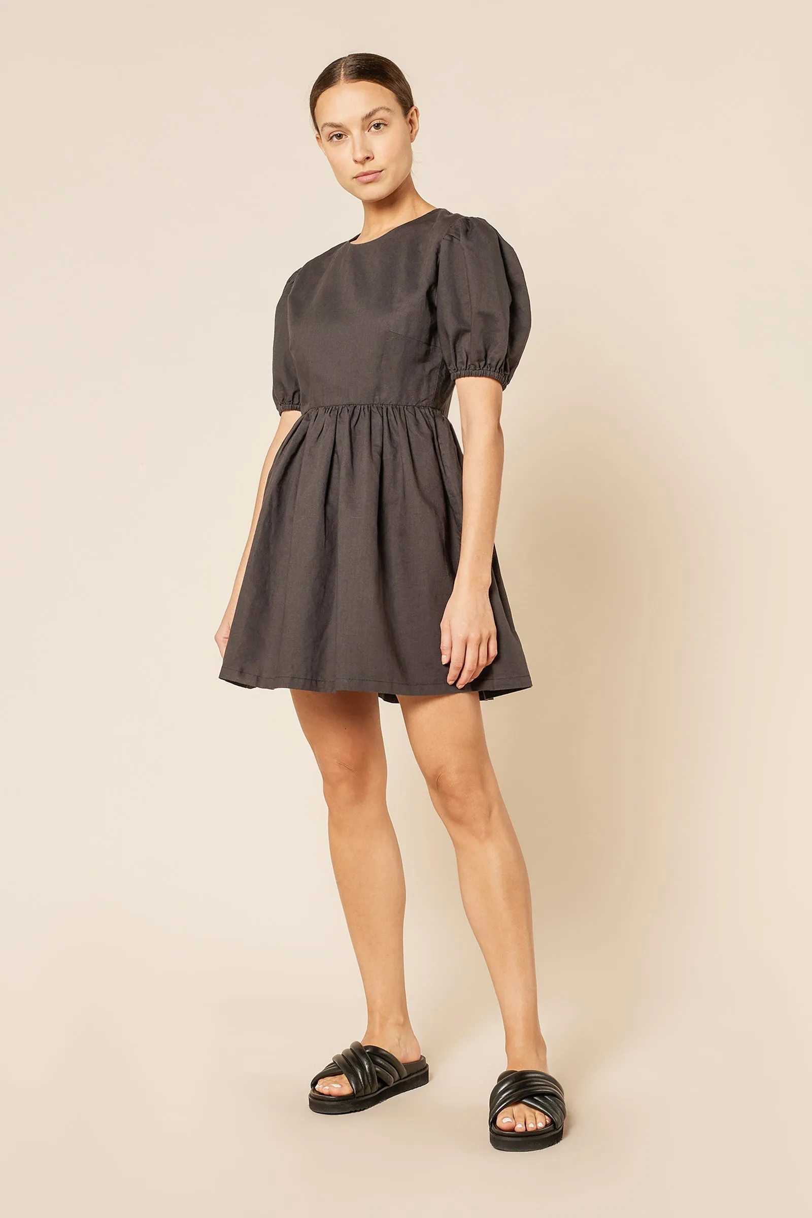 NIMA LINEN MINI DRESS sold by Nude Lucy product image thumbnail 2