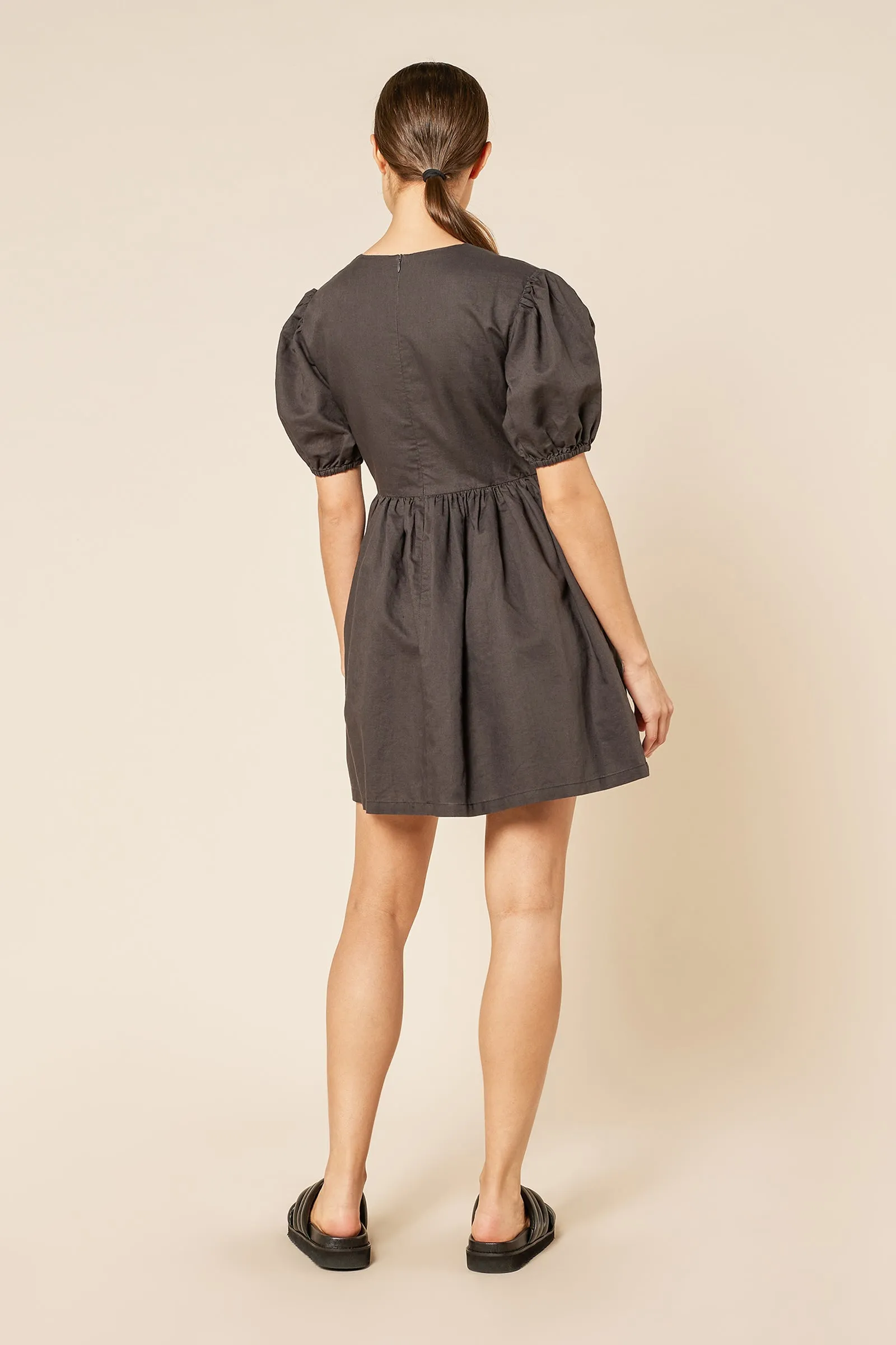 NIMA LINEN MINI DRESS sold by Nude Lucy product image thumbnail 3