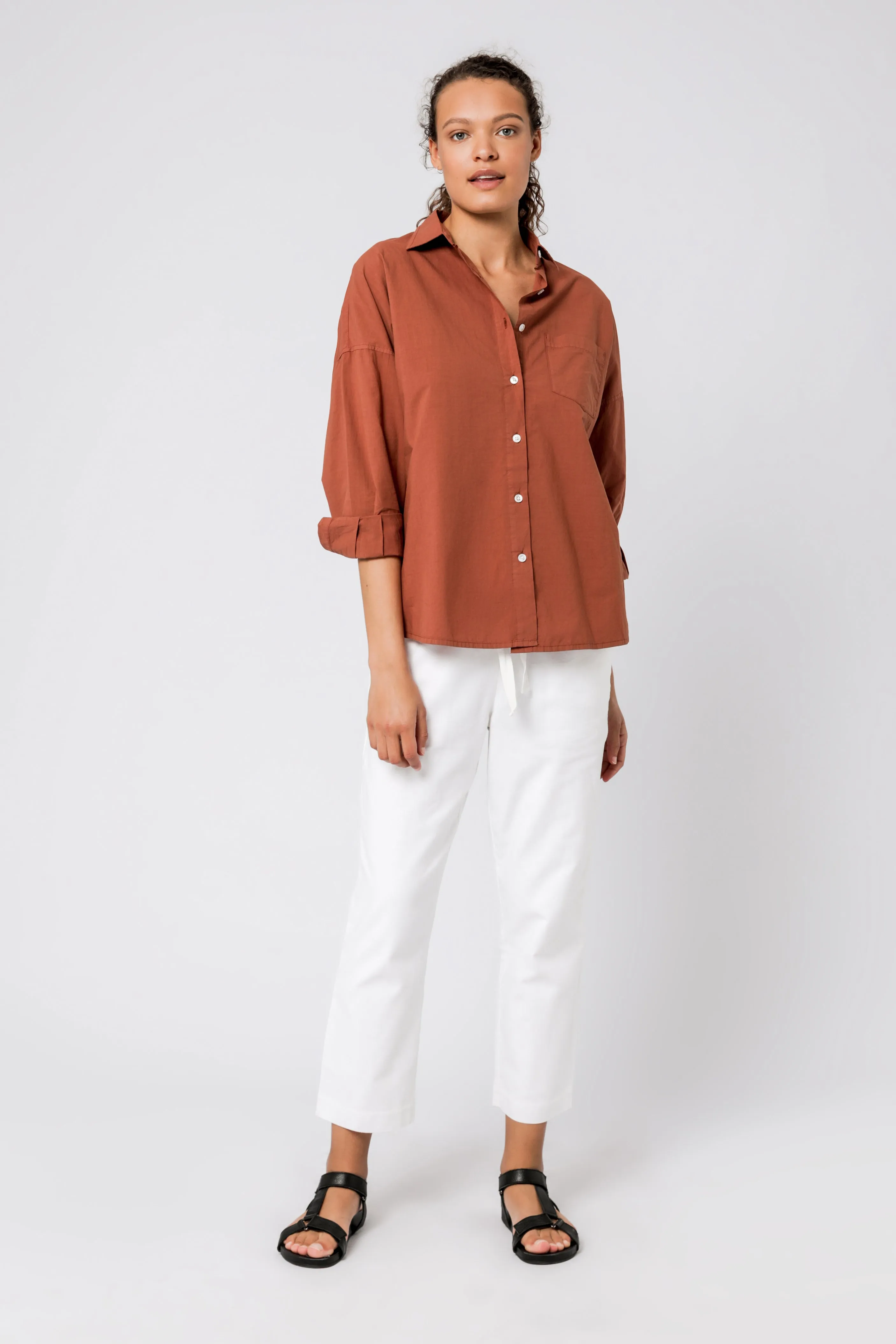 NAYA WASHED COTTON SHIRT sold by Nude Lucy