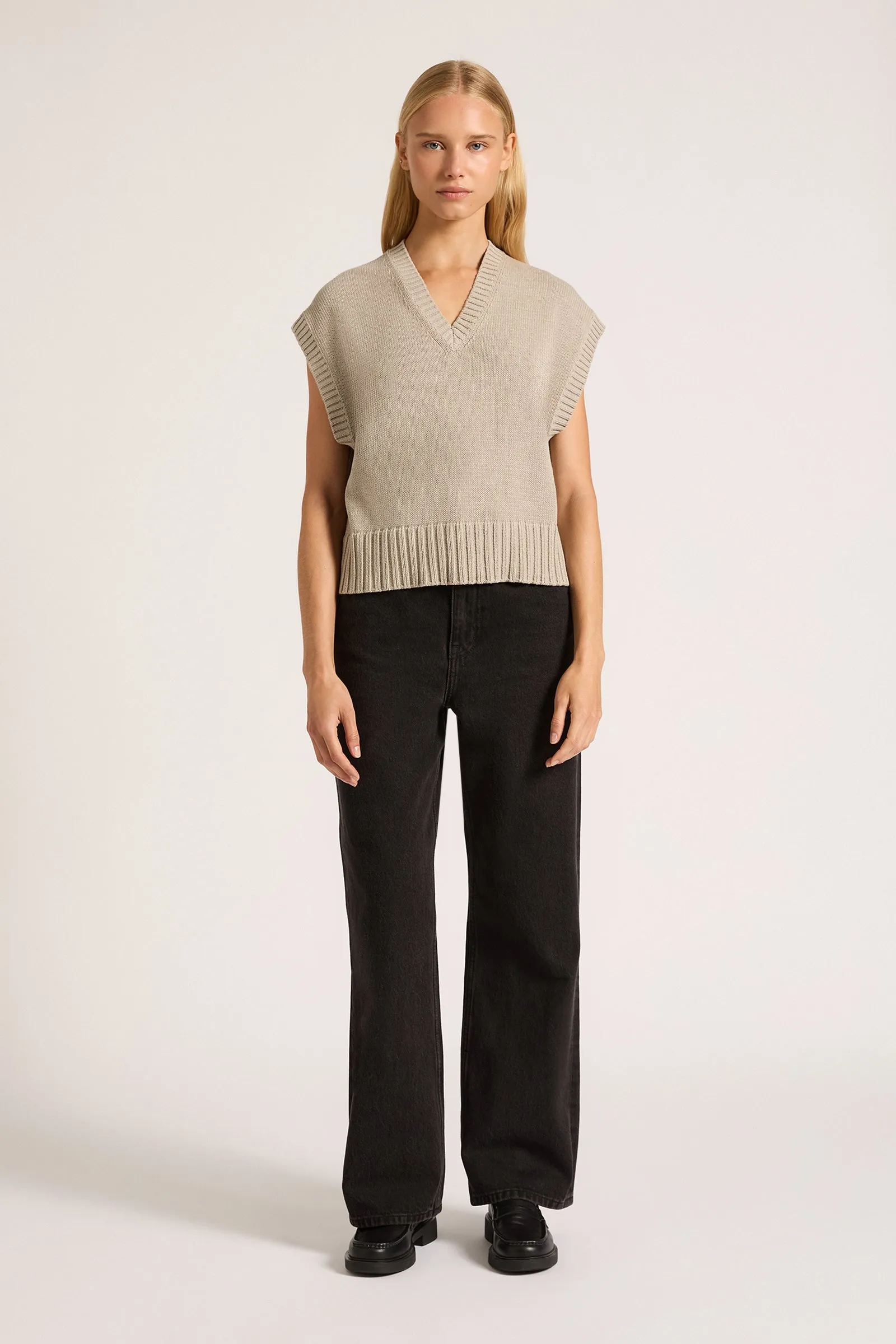 CAYO KNIT VEST sold by Nude Lucy