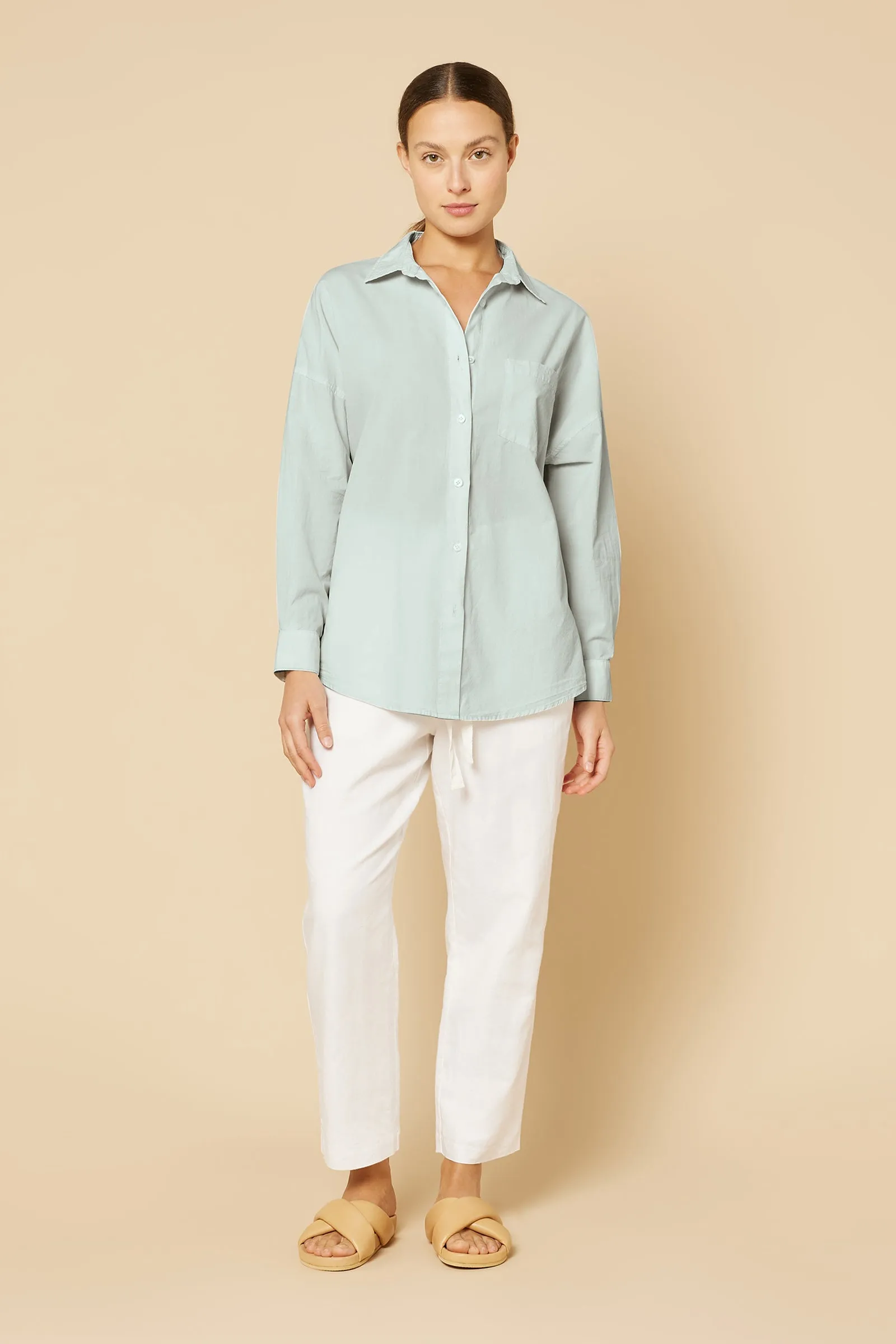 NAYA WASHED COTTON SHIRT sold by Nude Lucy