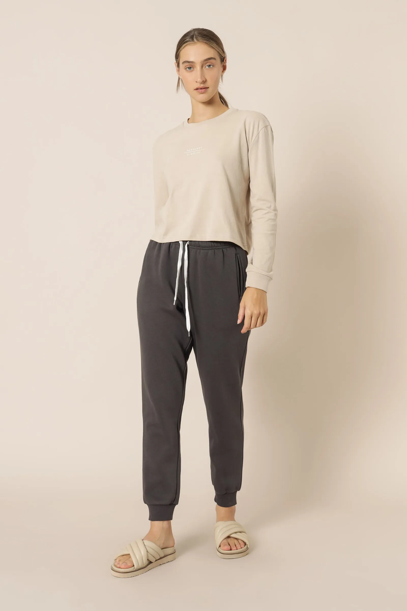 NUDE CLASSICS LS SLOGAN TEE sold by Nude Lucy