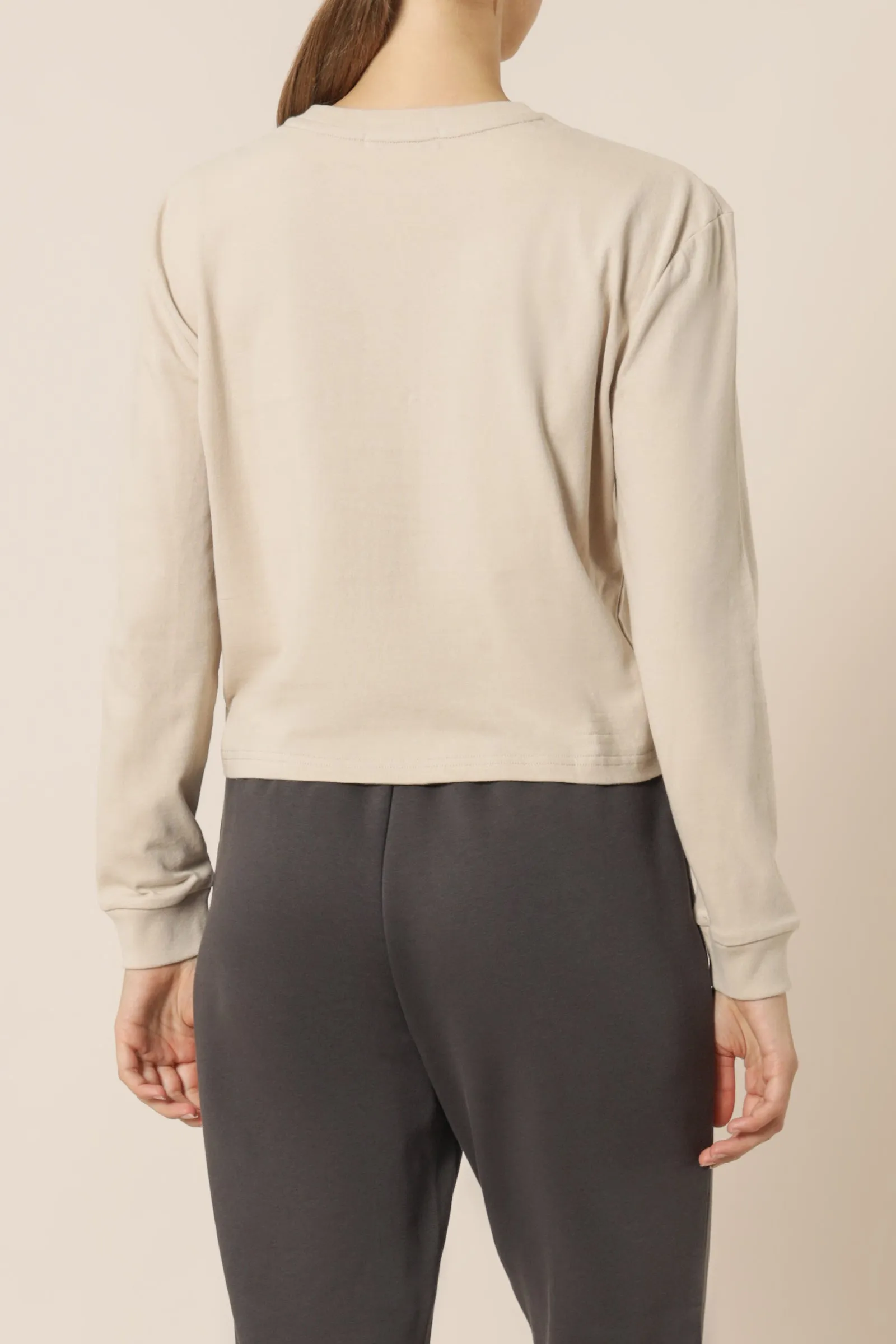 NUDE CLASSICS LS SLOGAN TEE sold by Nude Lucy product image thumbnail 4