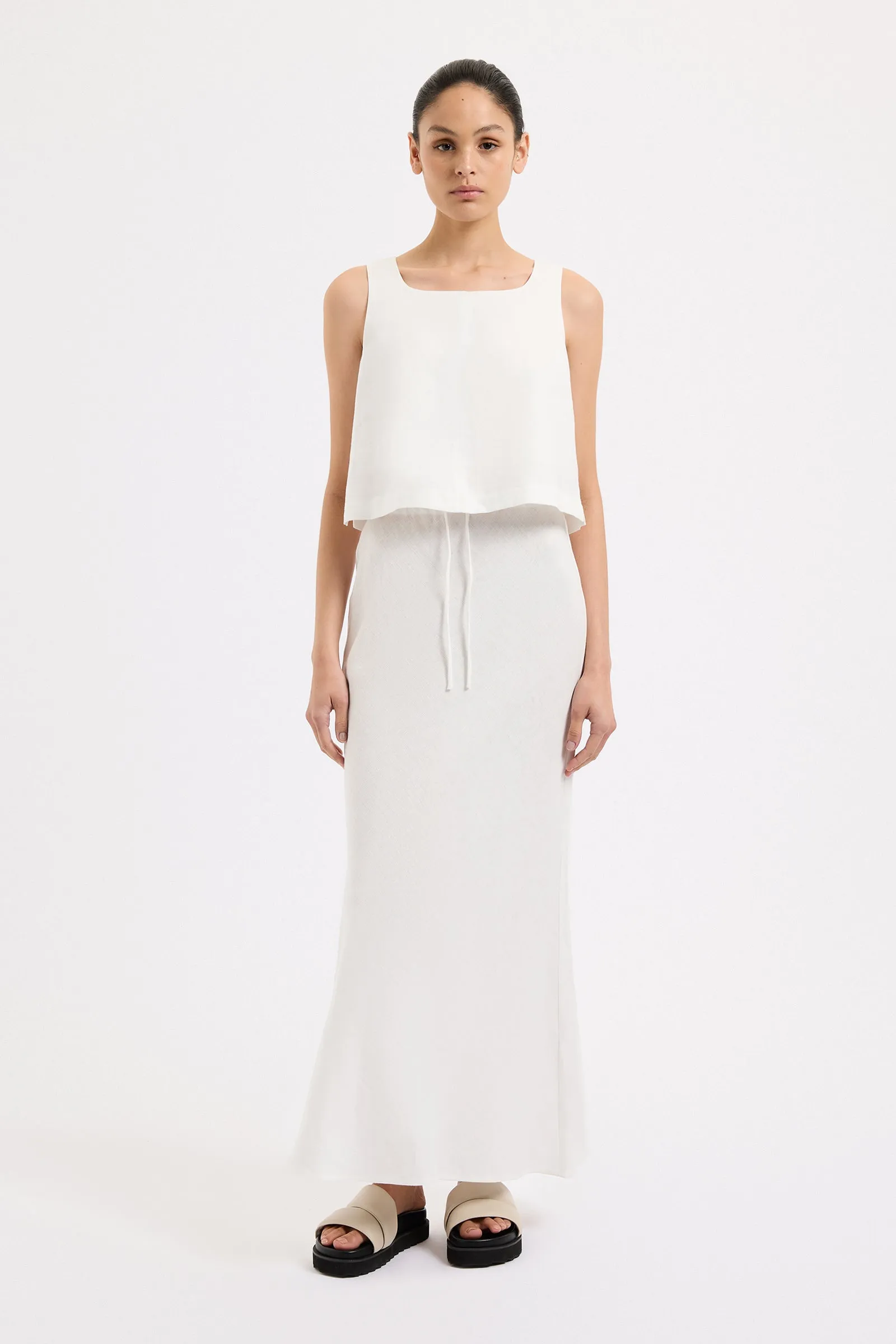 AMANI LINEN SKIRT sold by Nude Lucy