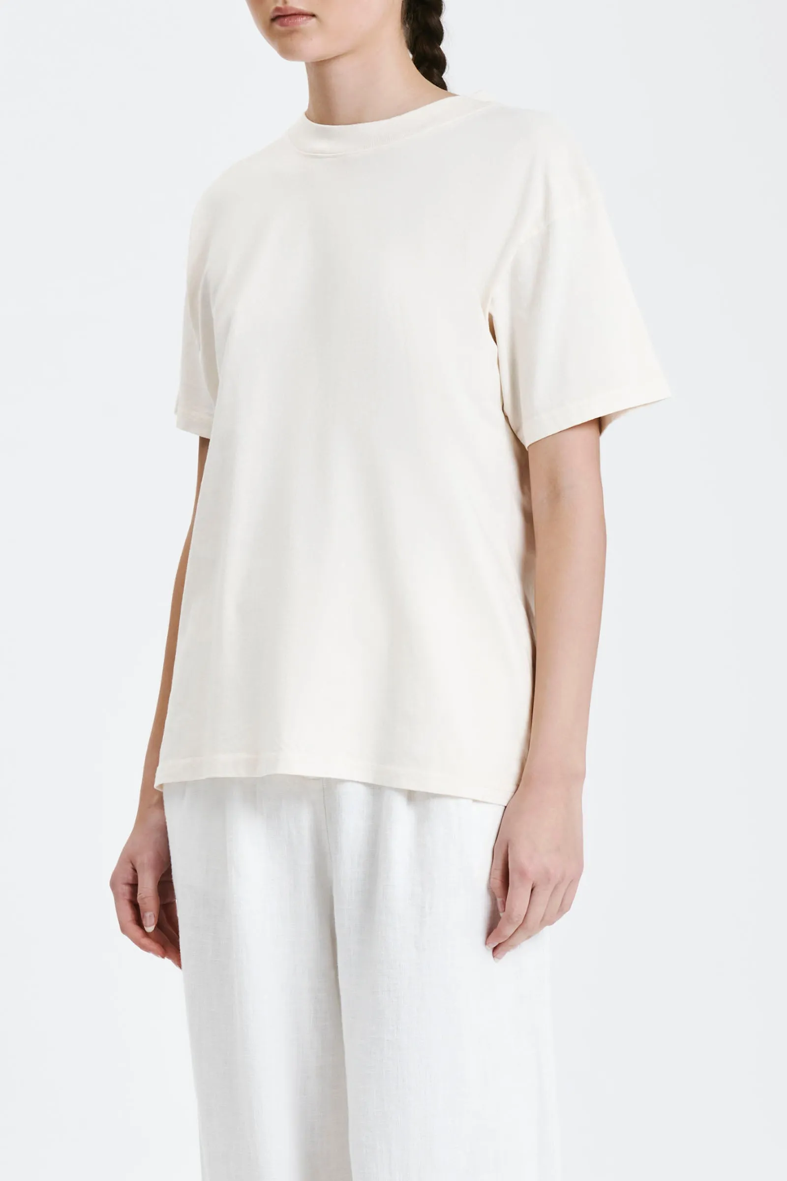 FRANKIE ORGANIC WASHED BF TEE sold by Nude Lucy product image thumbnail 3